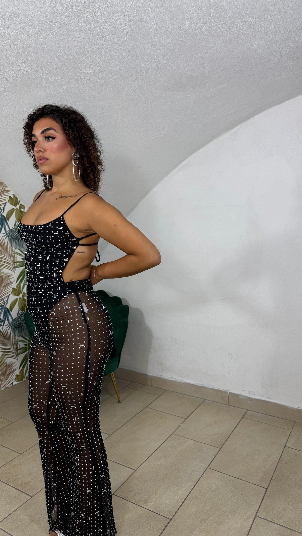Jumpsuit Diamond Illusion