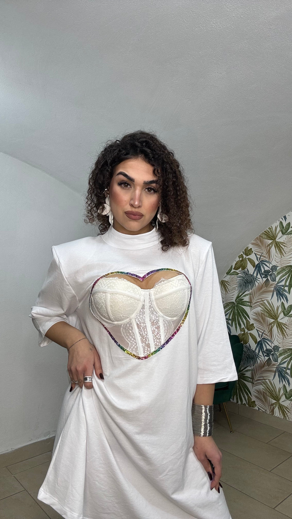 Maxi t-shirt Cuore