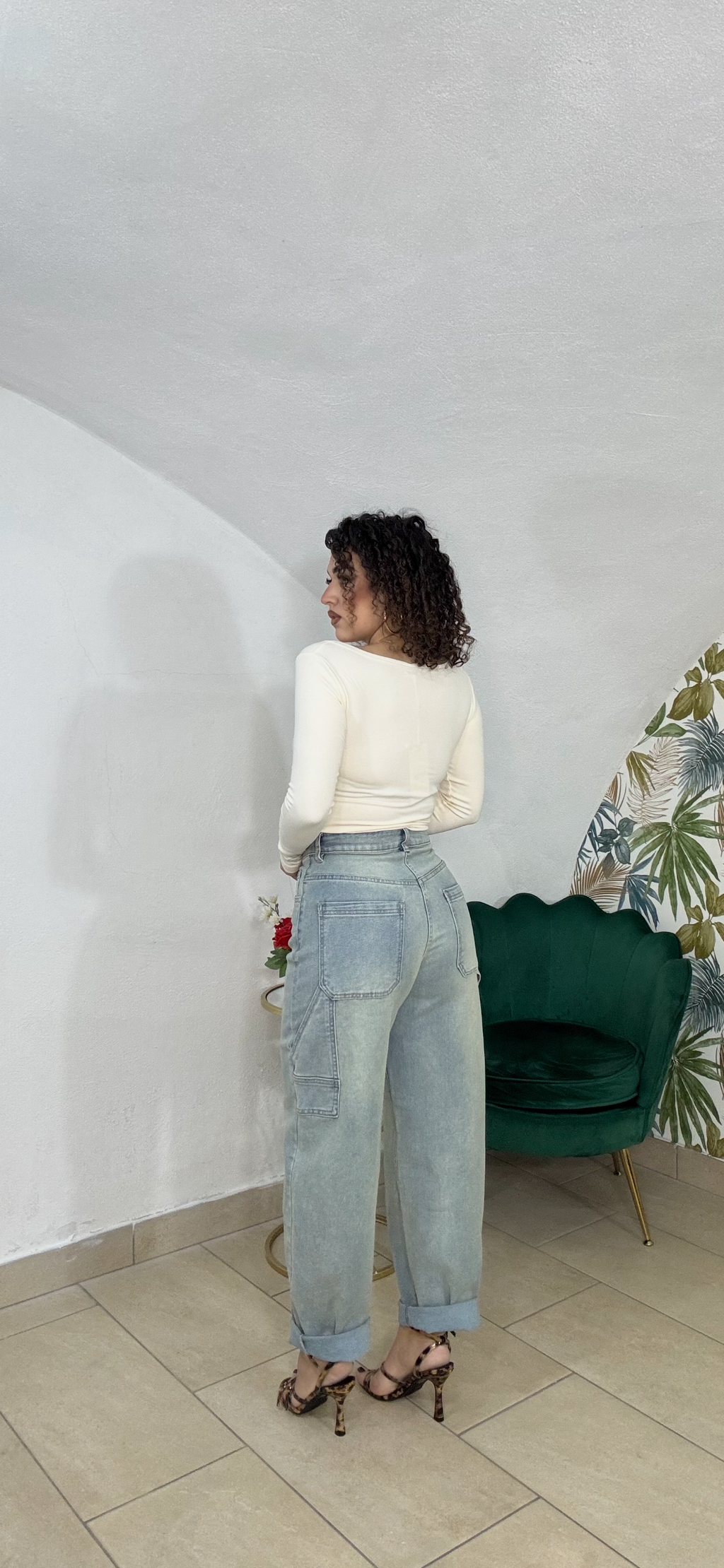Jeans Ballon Sabbiato