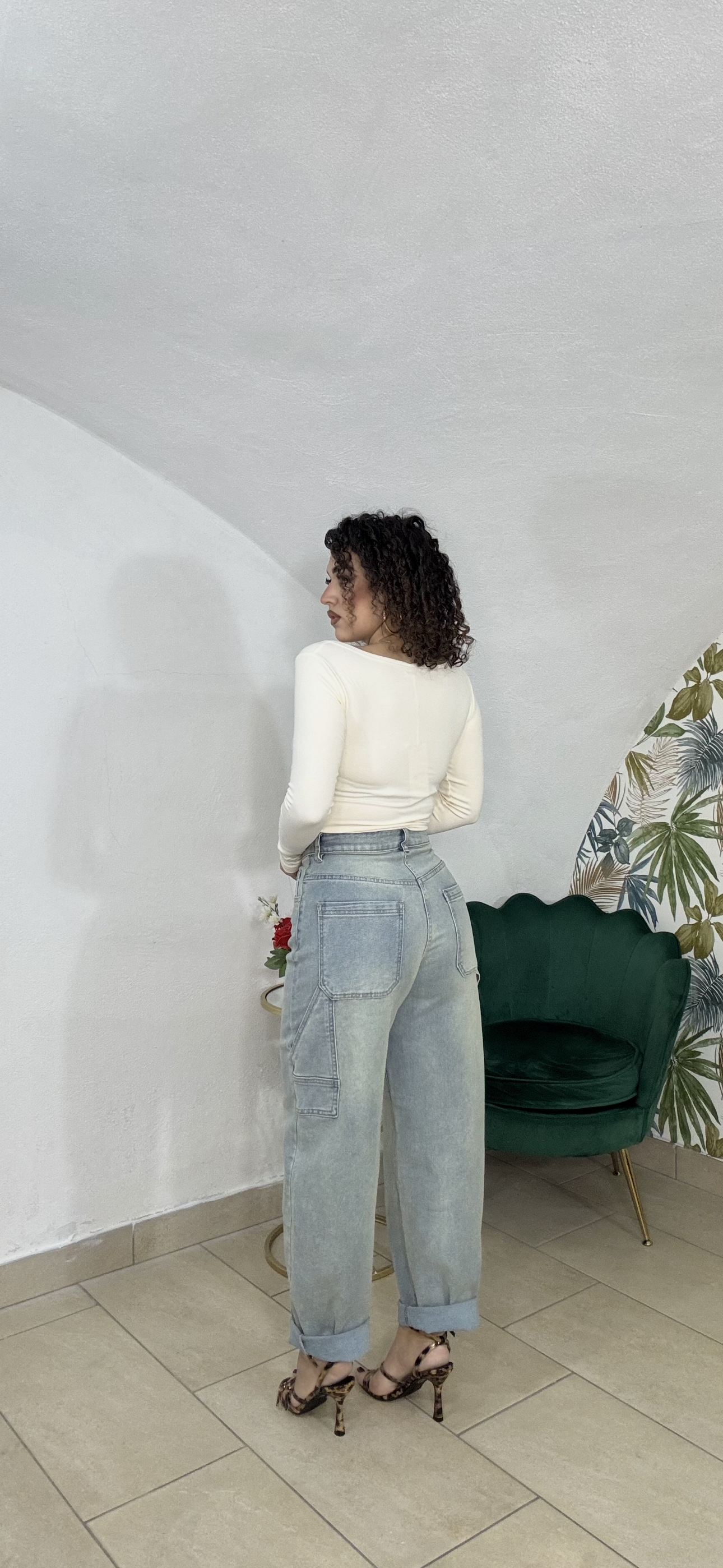 Jeans Ballon Sabbiato