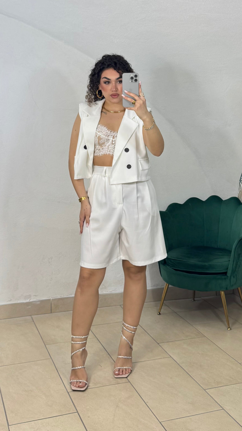 Coordinato con Gilet doppiopetto