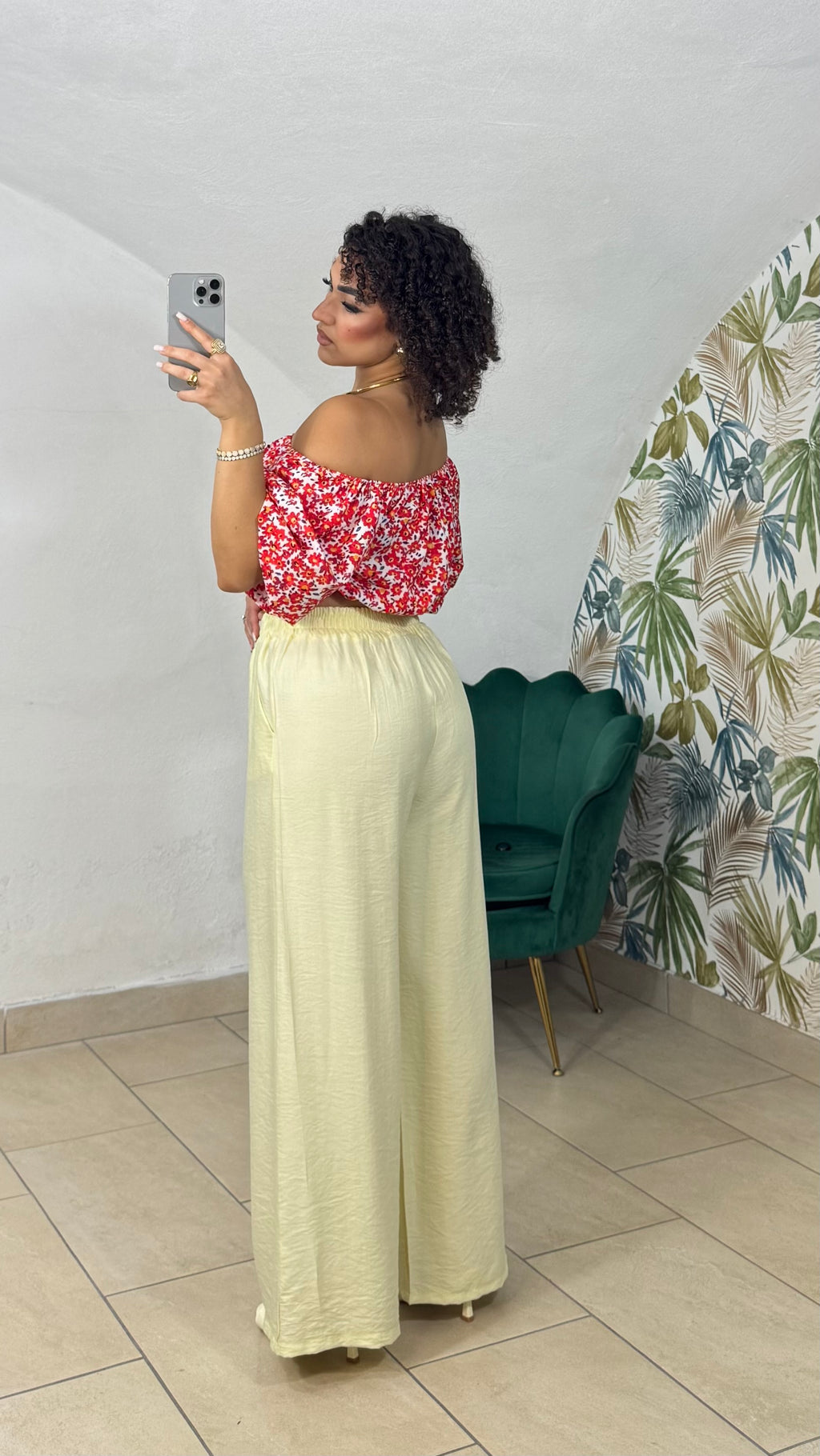 Panta In Lino con Molla