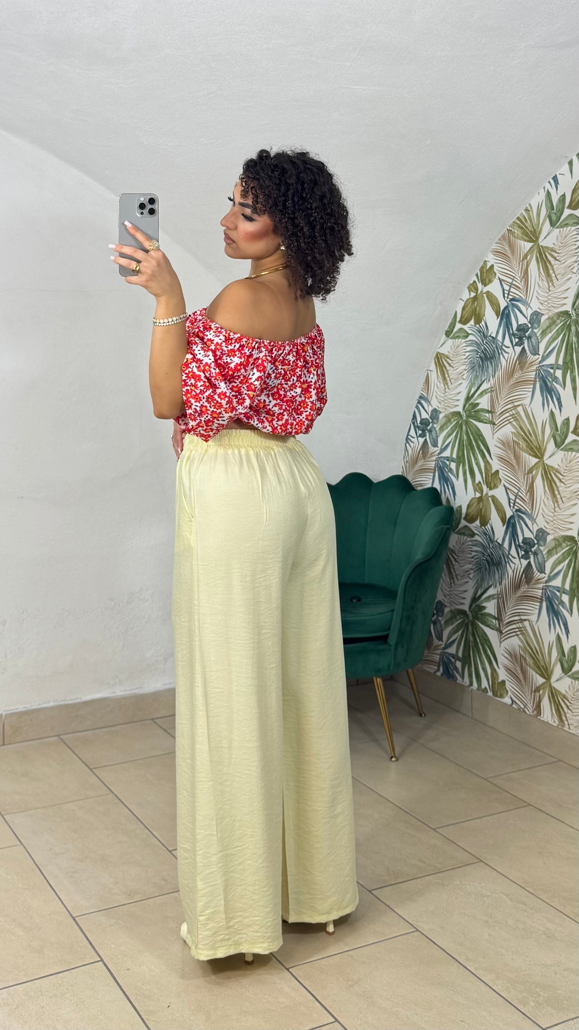 Panta In Lino con Molla