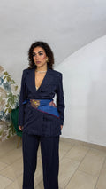 Tailleur Gessato DoppioPetto Blu