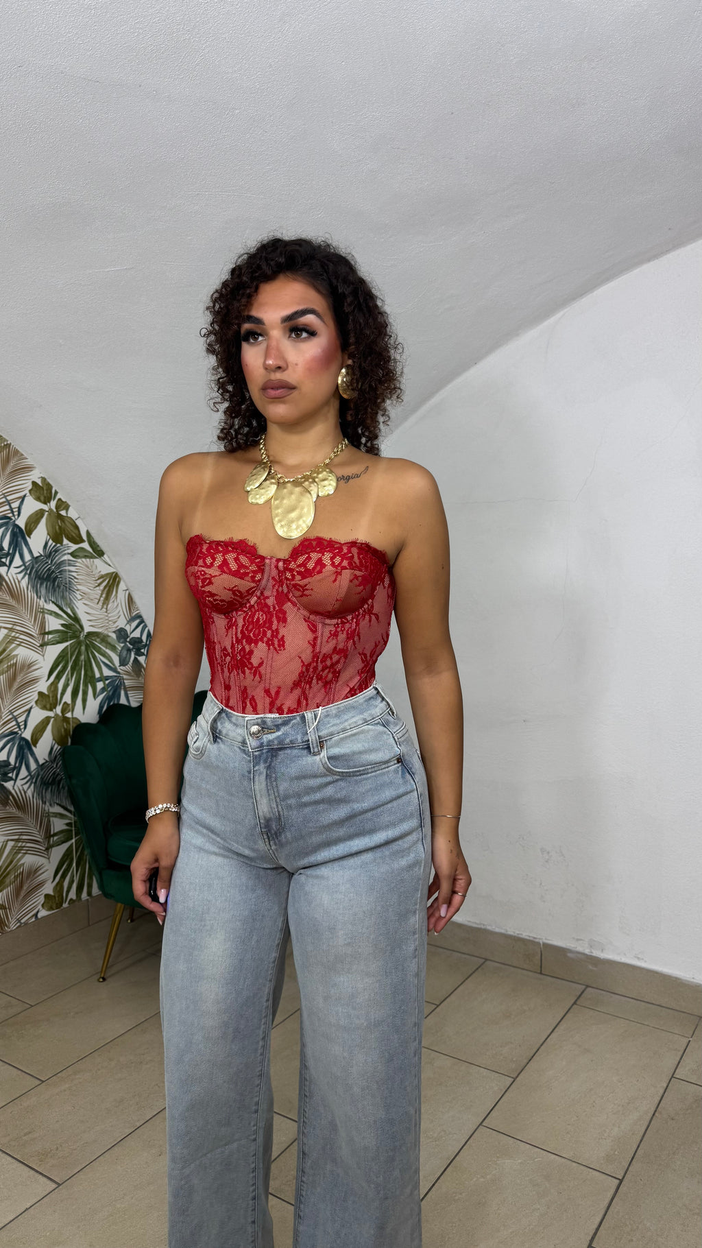 Bustier Romantique in Pizzo
