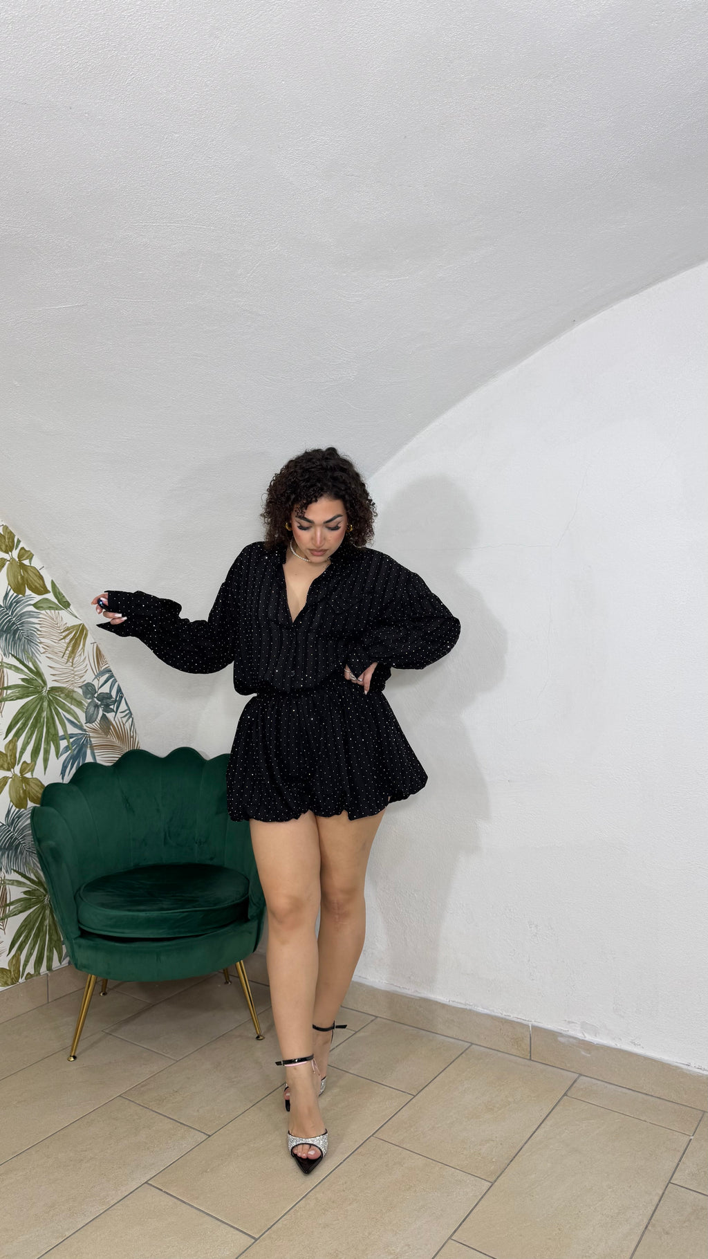 Coordinato Shine nero