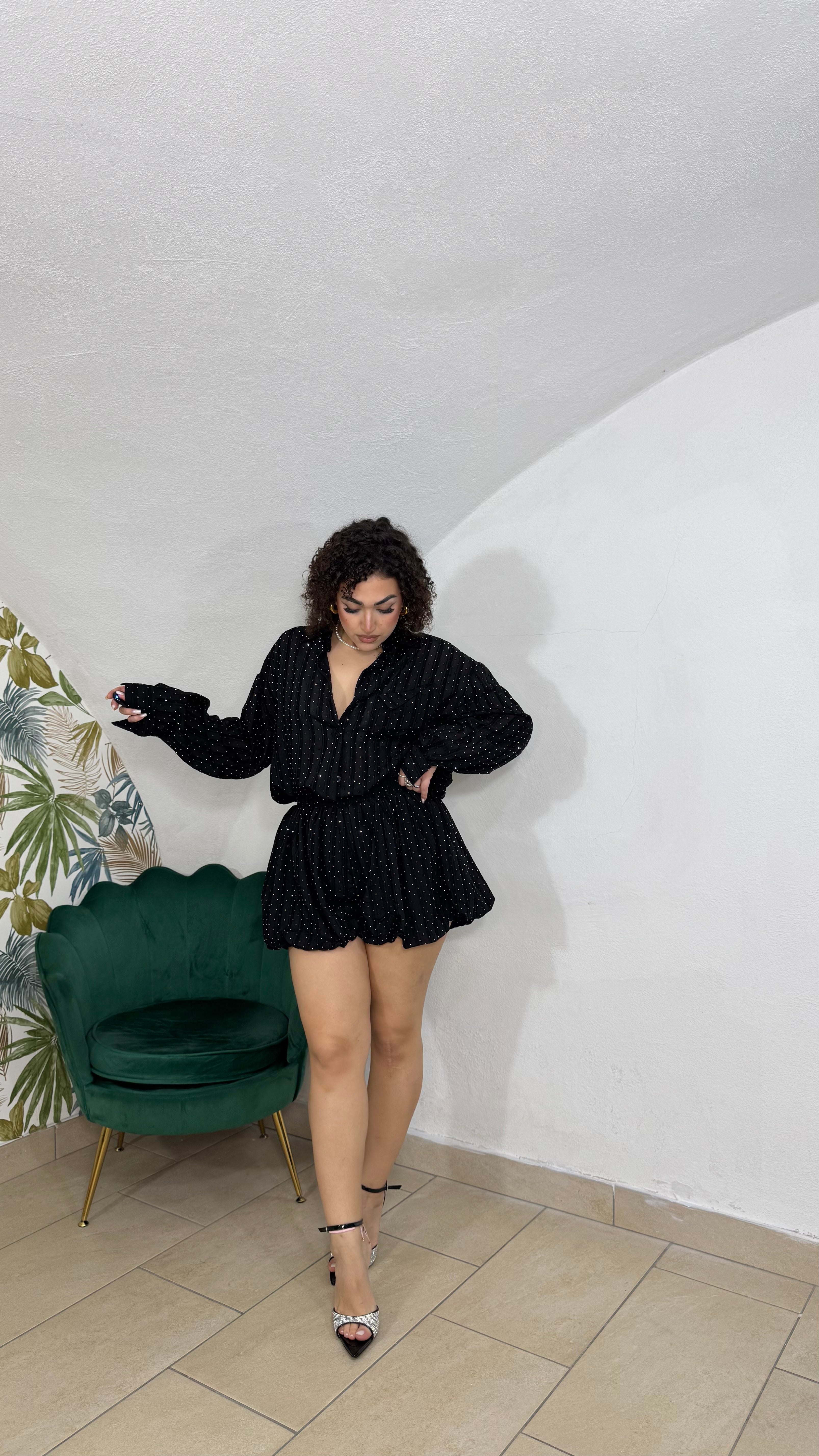 Coordinato Shine nero