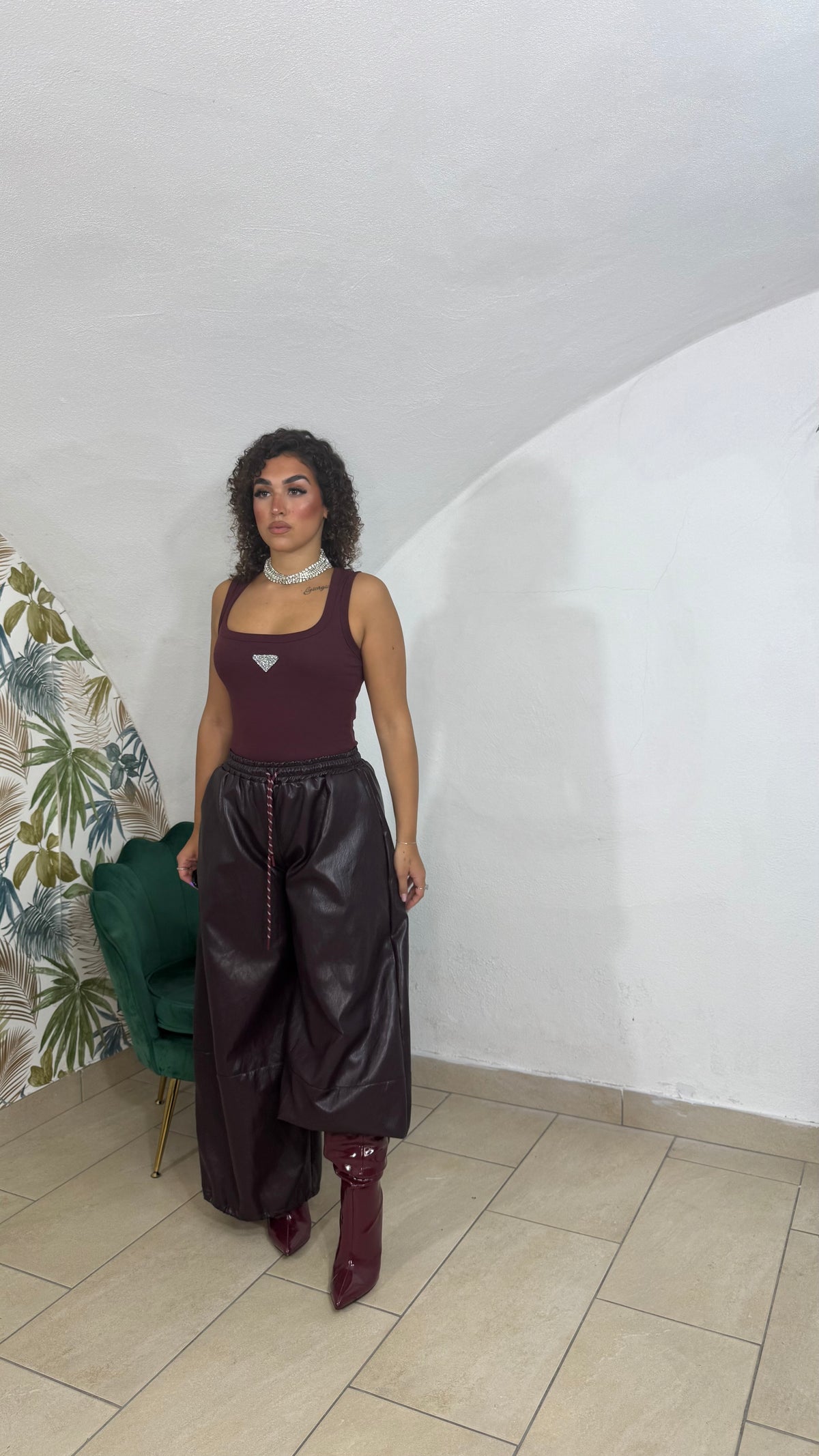 Panta Ballon in Pelle