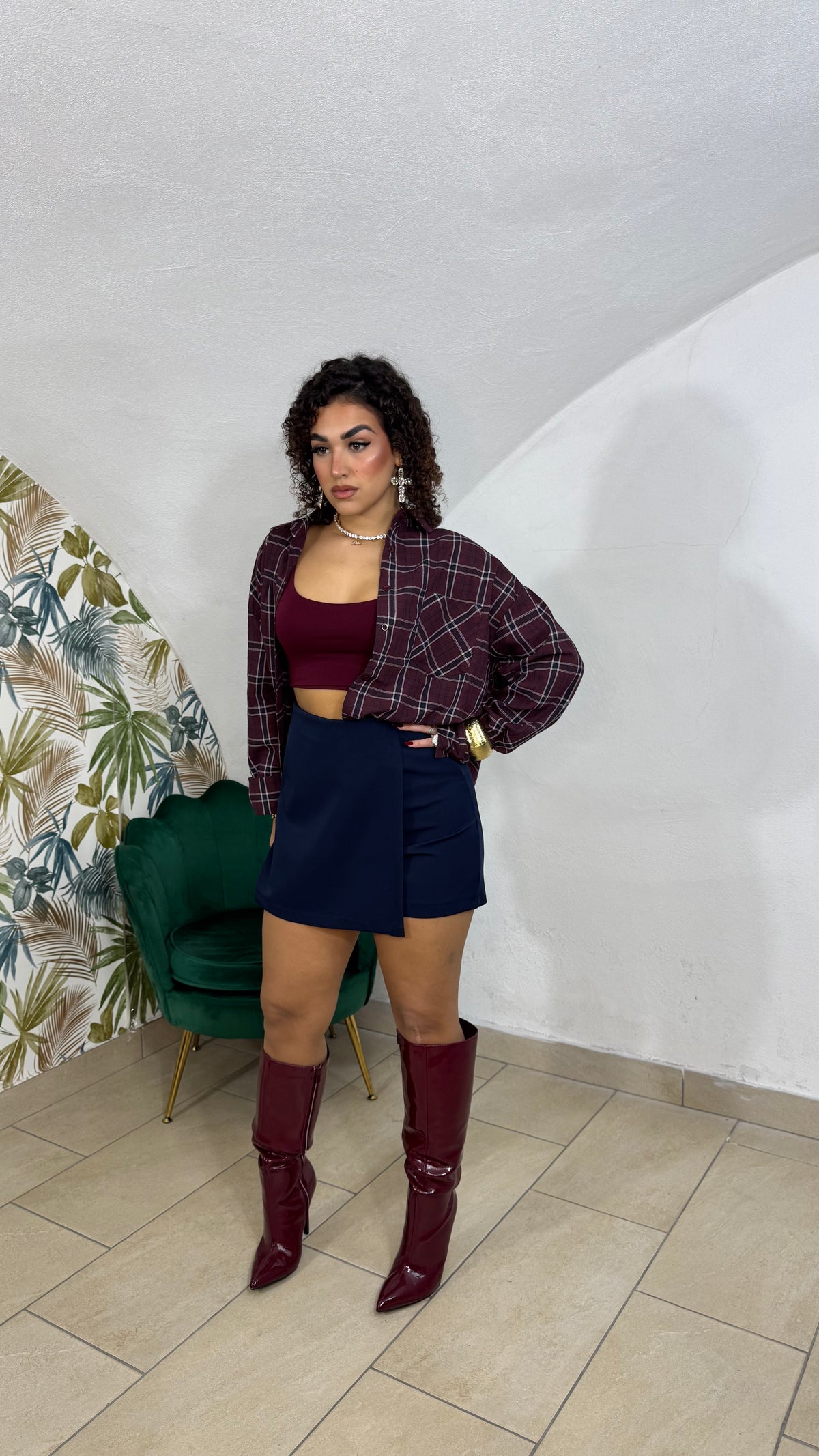 Camicia Ceci Bordeaux