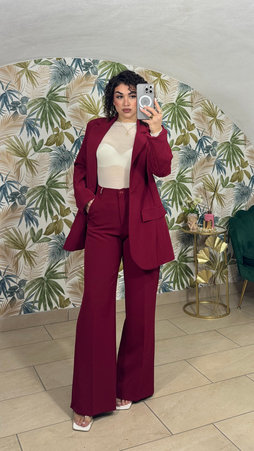 Tailleur Bordeaux