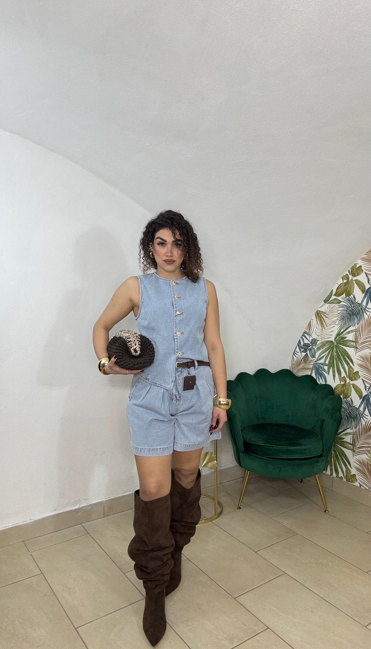 CordSet in Simil Jeans