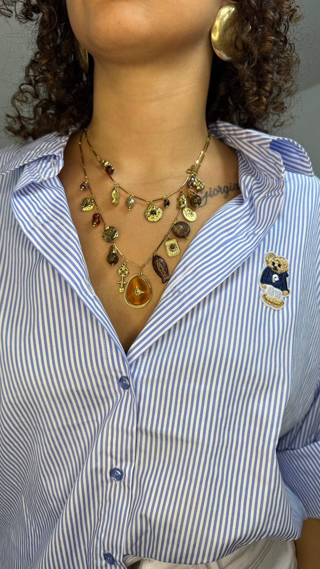 Camicia Teddy Azur