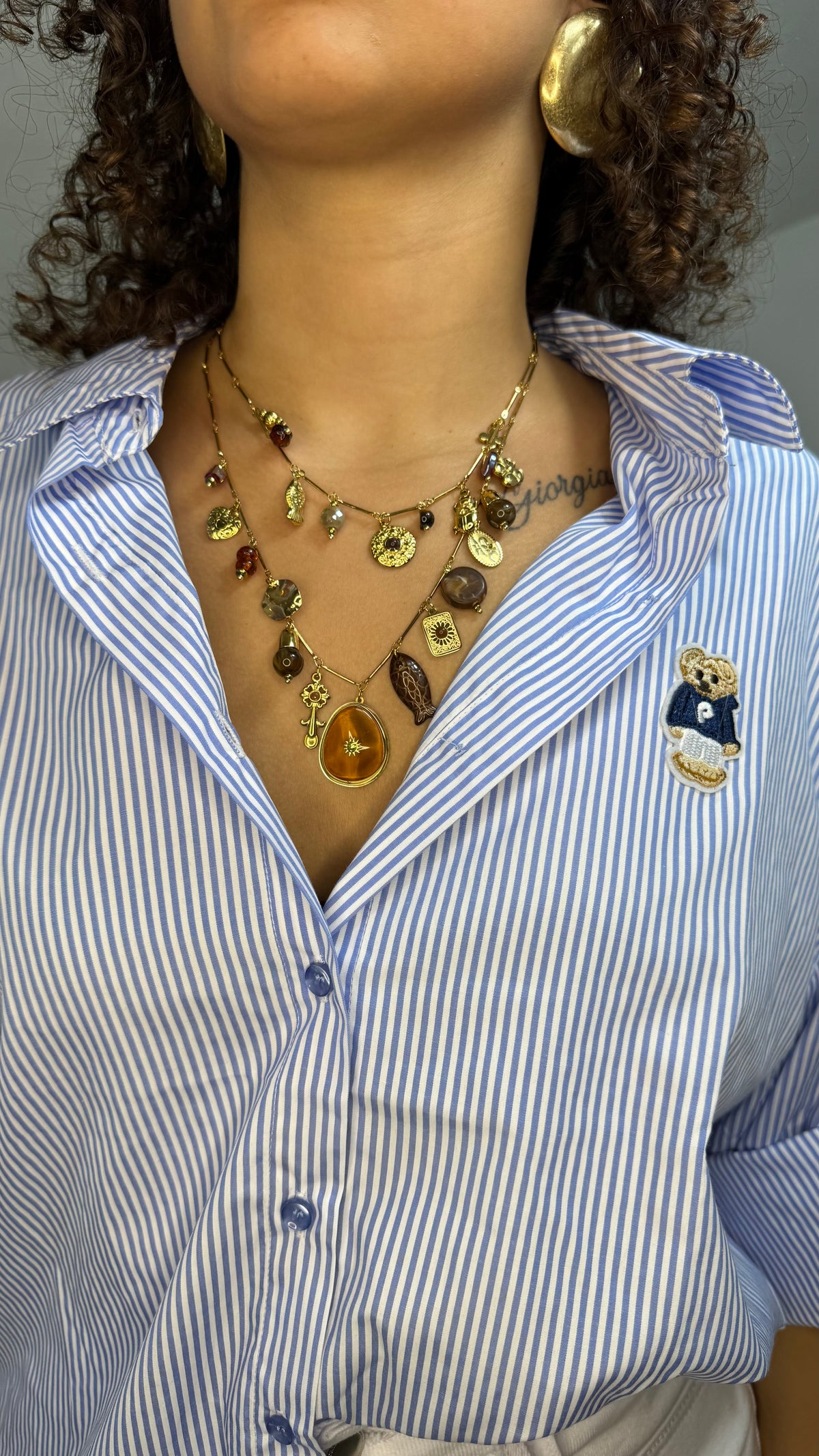Camicia Teddy Azur