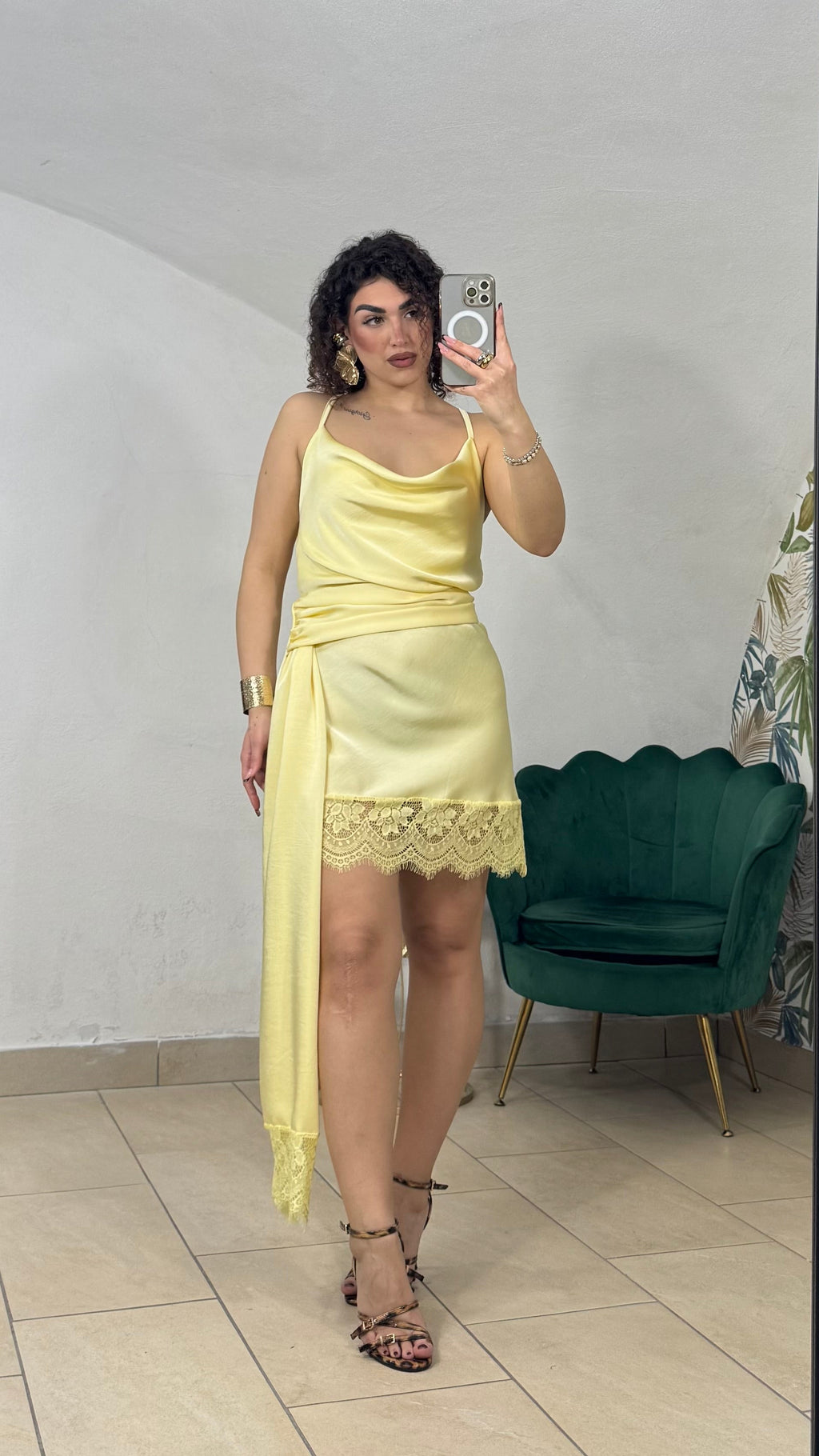 Dress con Fusciacca in Pizzo