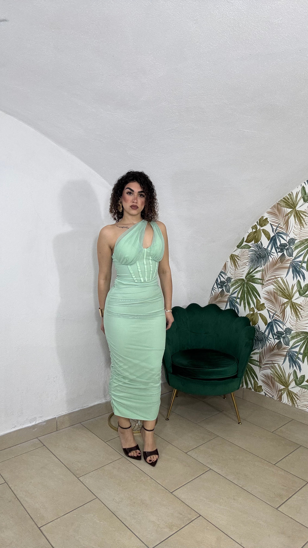 Dress Monospalla Velato