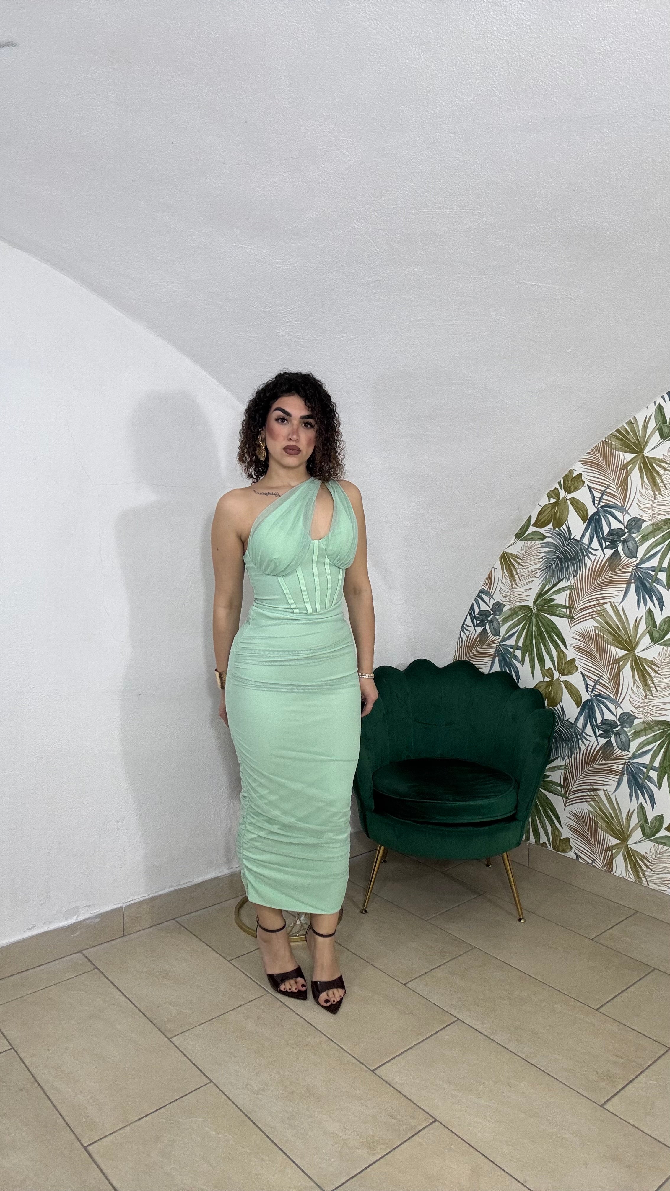 Dress Monospalla Velato