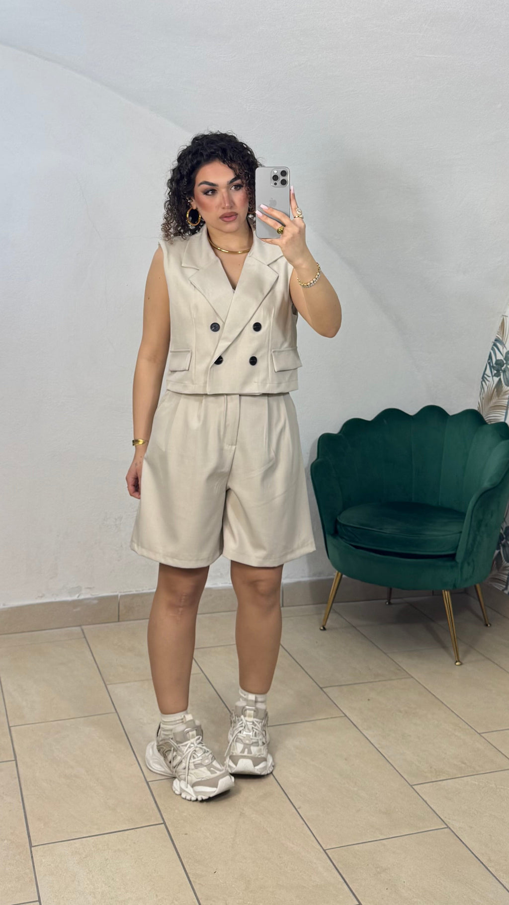 Coordinato con Gilet doppiopetto