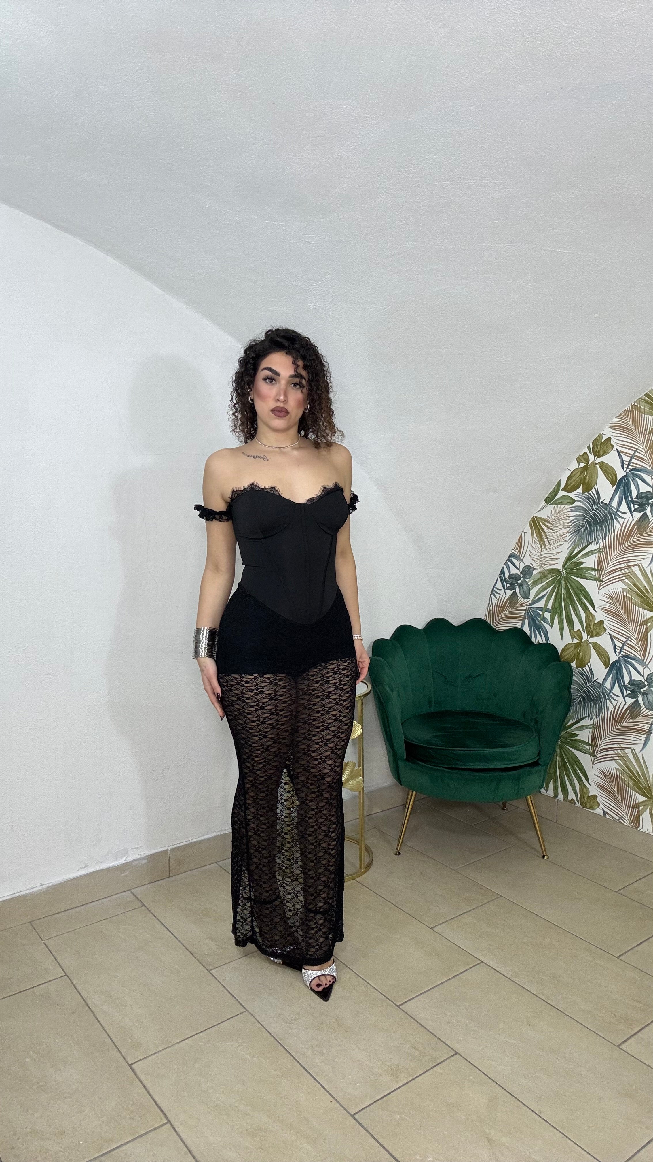 Dress in Pizzo con culotte