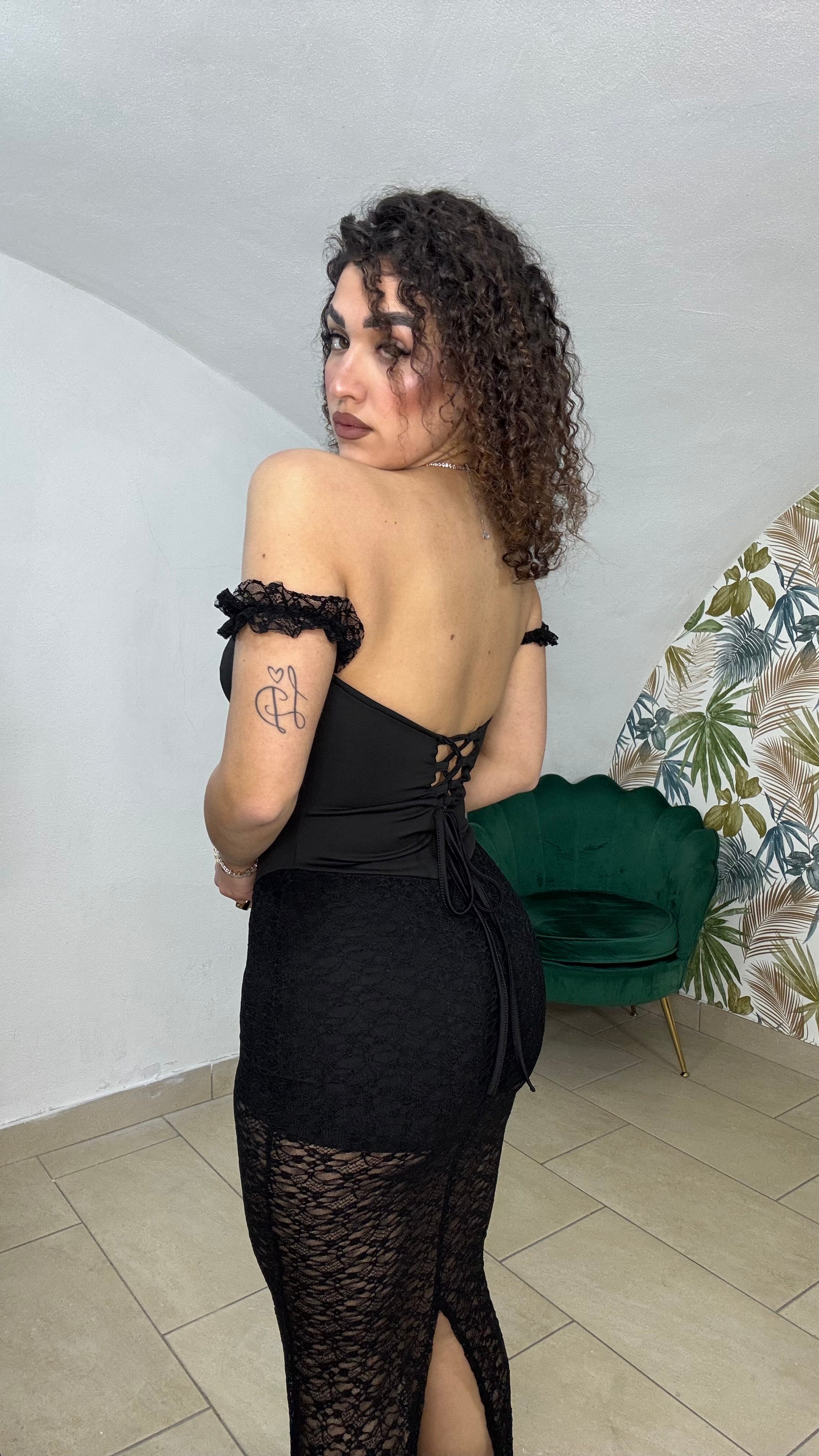 Dress in Pizzo con culotte