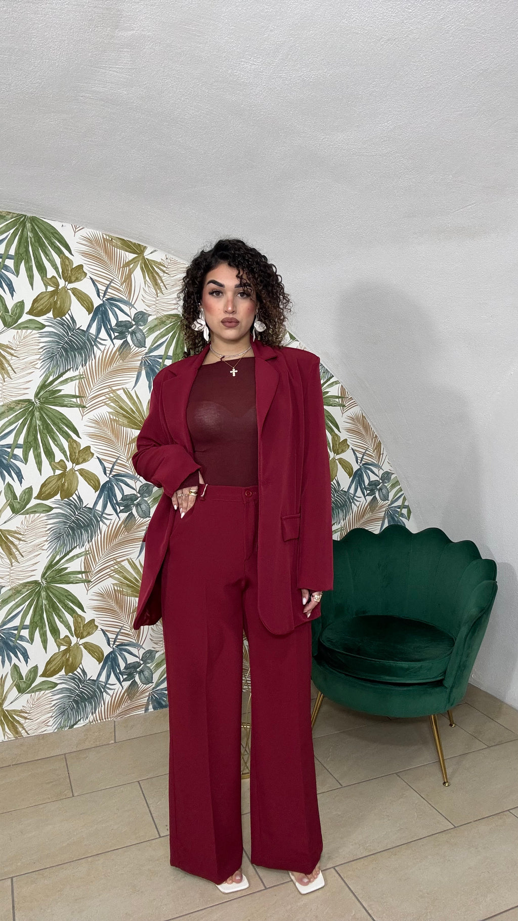 Tailleur Bordeaux