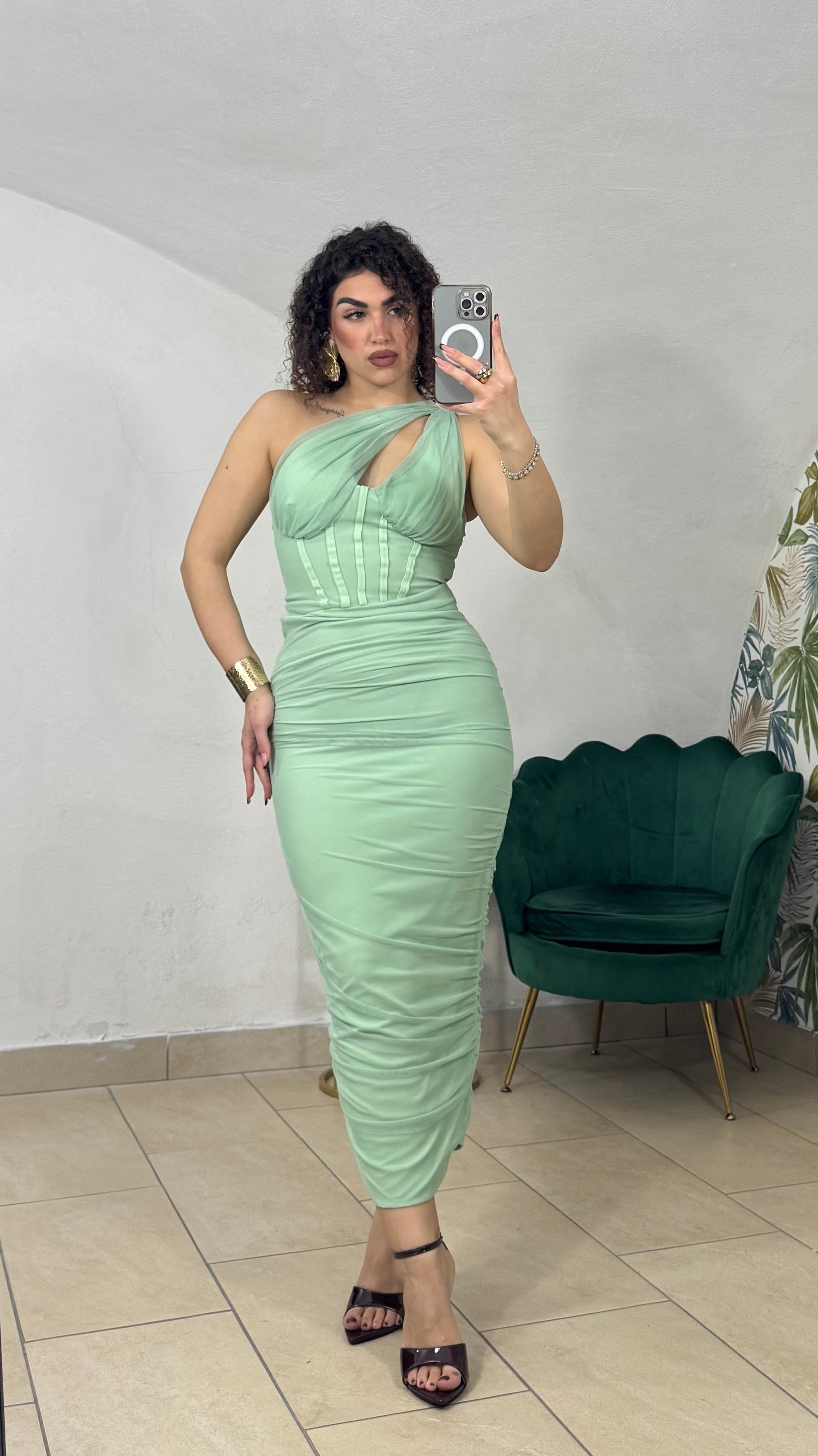 Dress Monospalla Velato