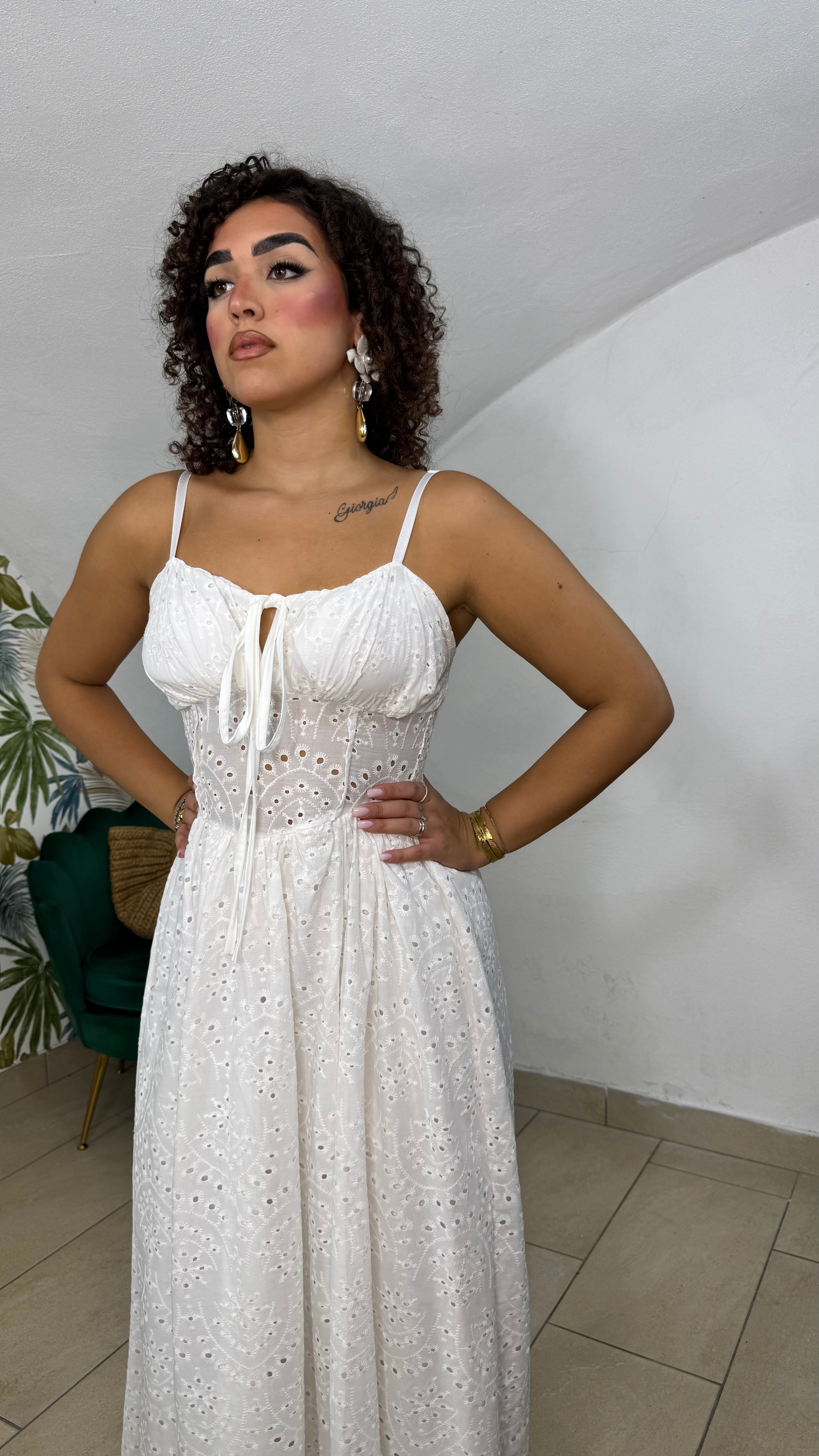 Dress in Pizzo Sangallo