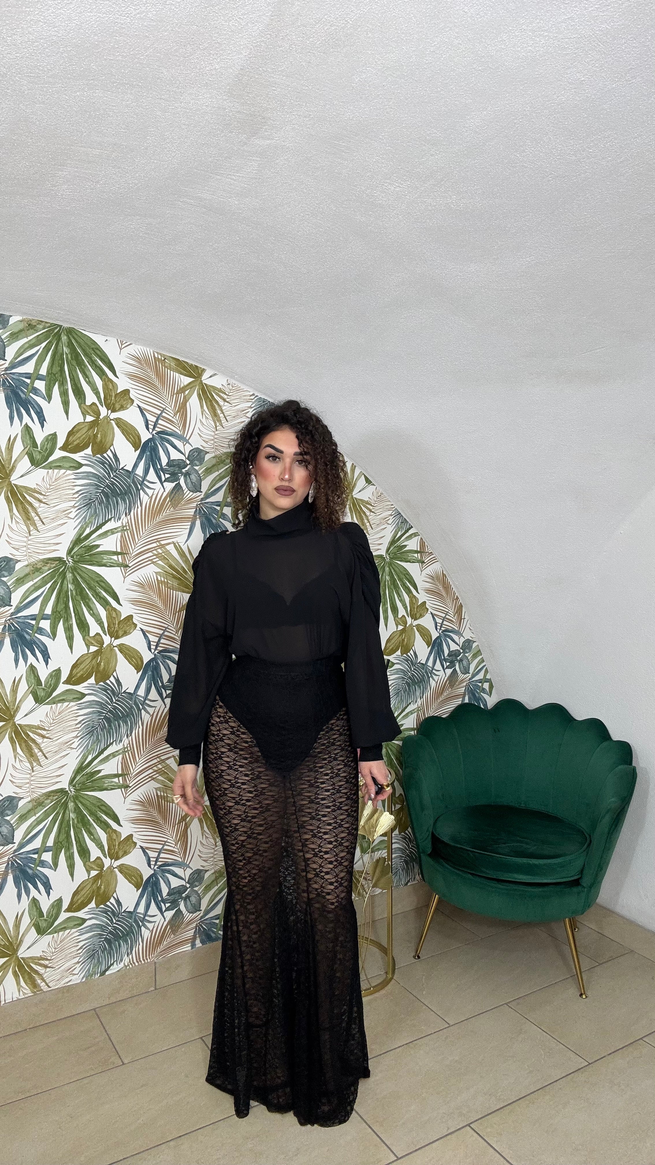 Body Velato con Schiena Scoperta