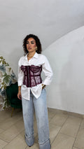 Corsetto in Pizzo Nudo