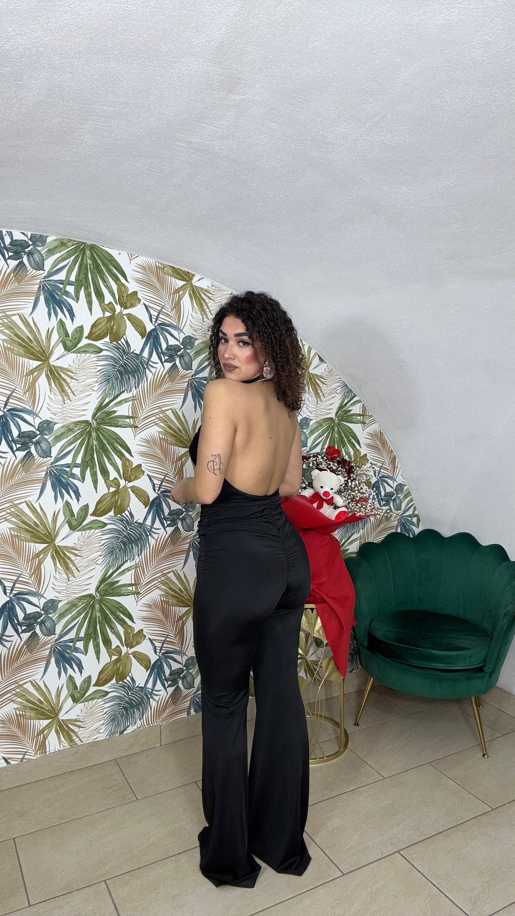 Jumpsuit in Pizzo