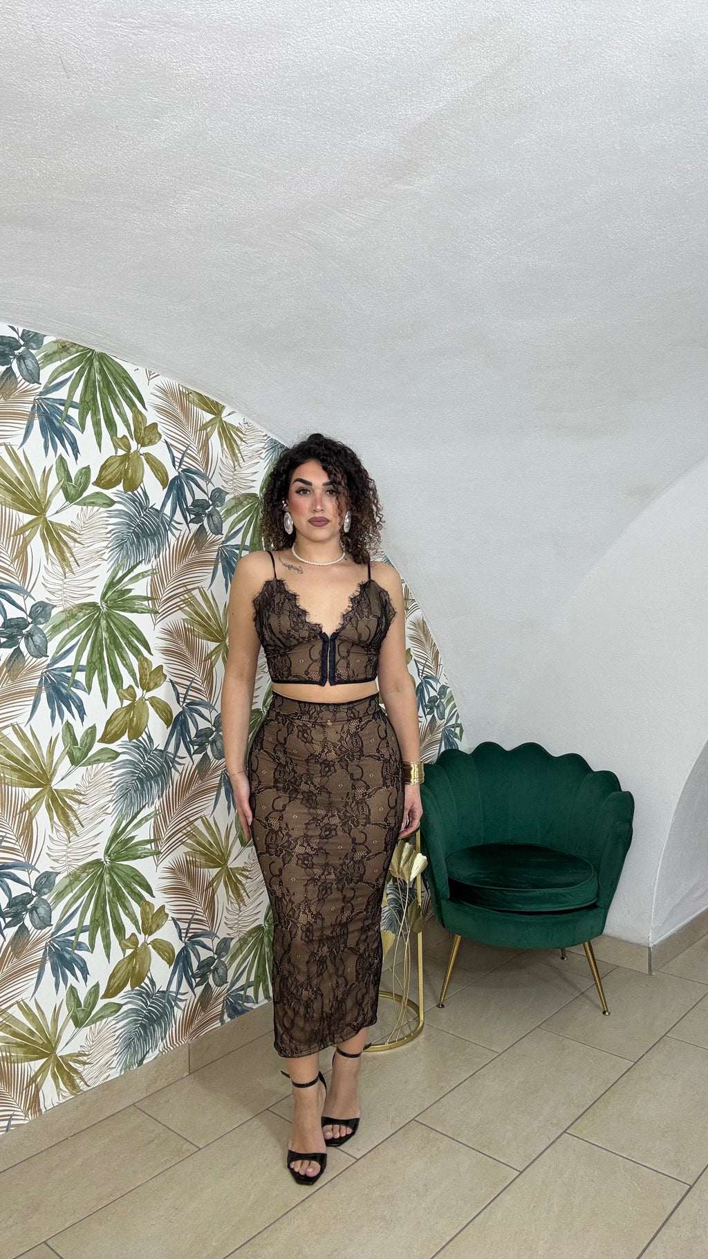 CordSet Gonna e Bralette in Pizzo