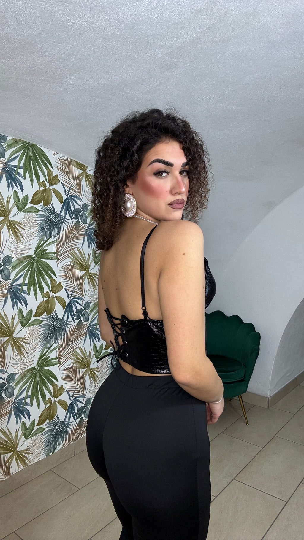 Corsetto in Pelle Pitonato