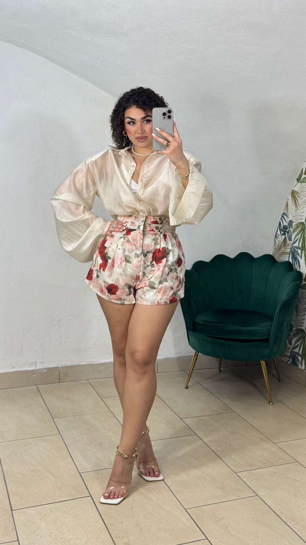 Camicia Velata Manica Ampia