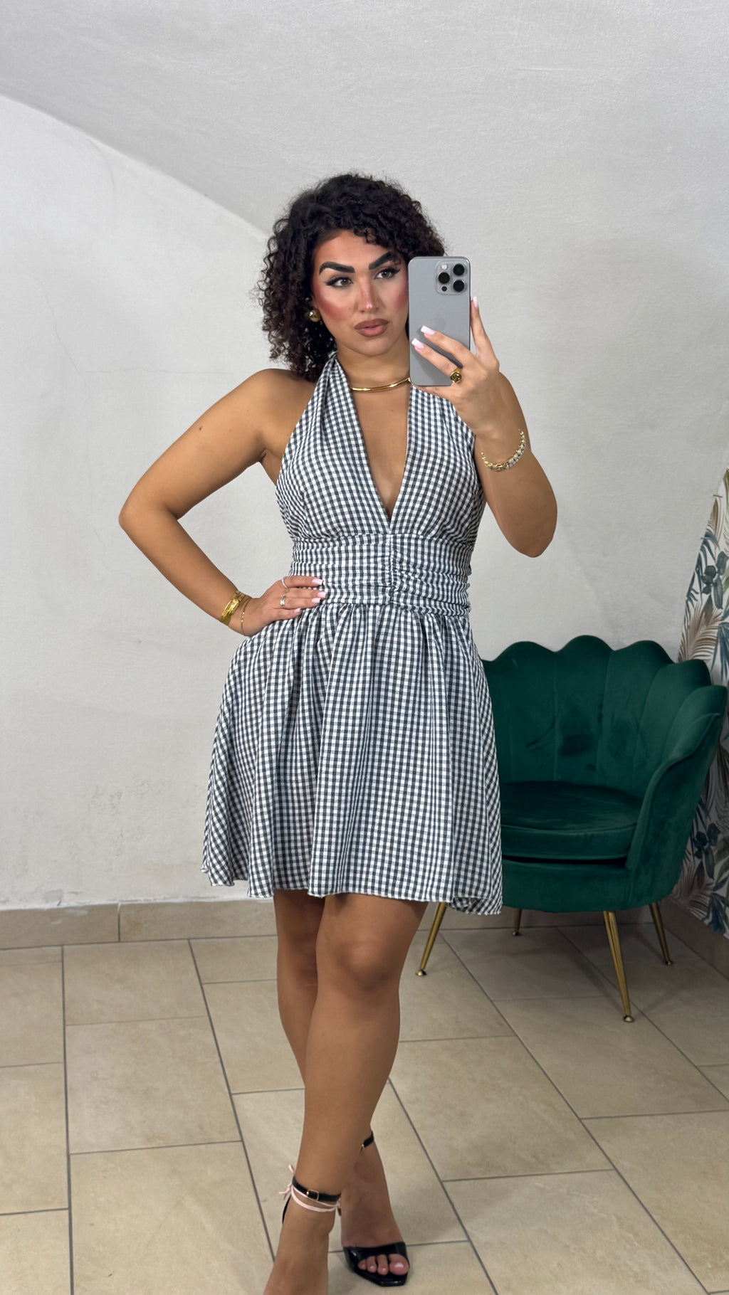 Mini Dress fantasia quadretti