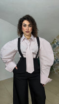 Camicia Man manica ballon con cravatta