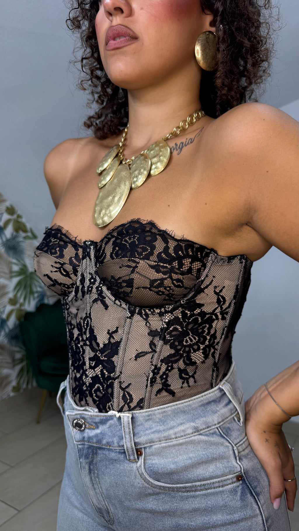Bustier Romantique in Pizzo