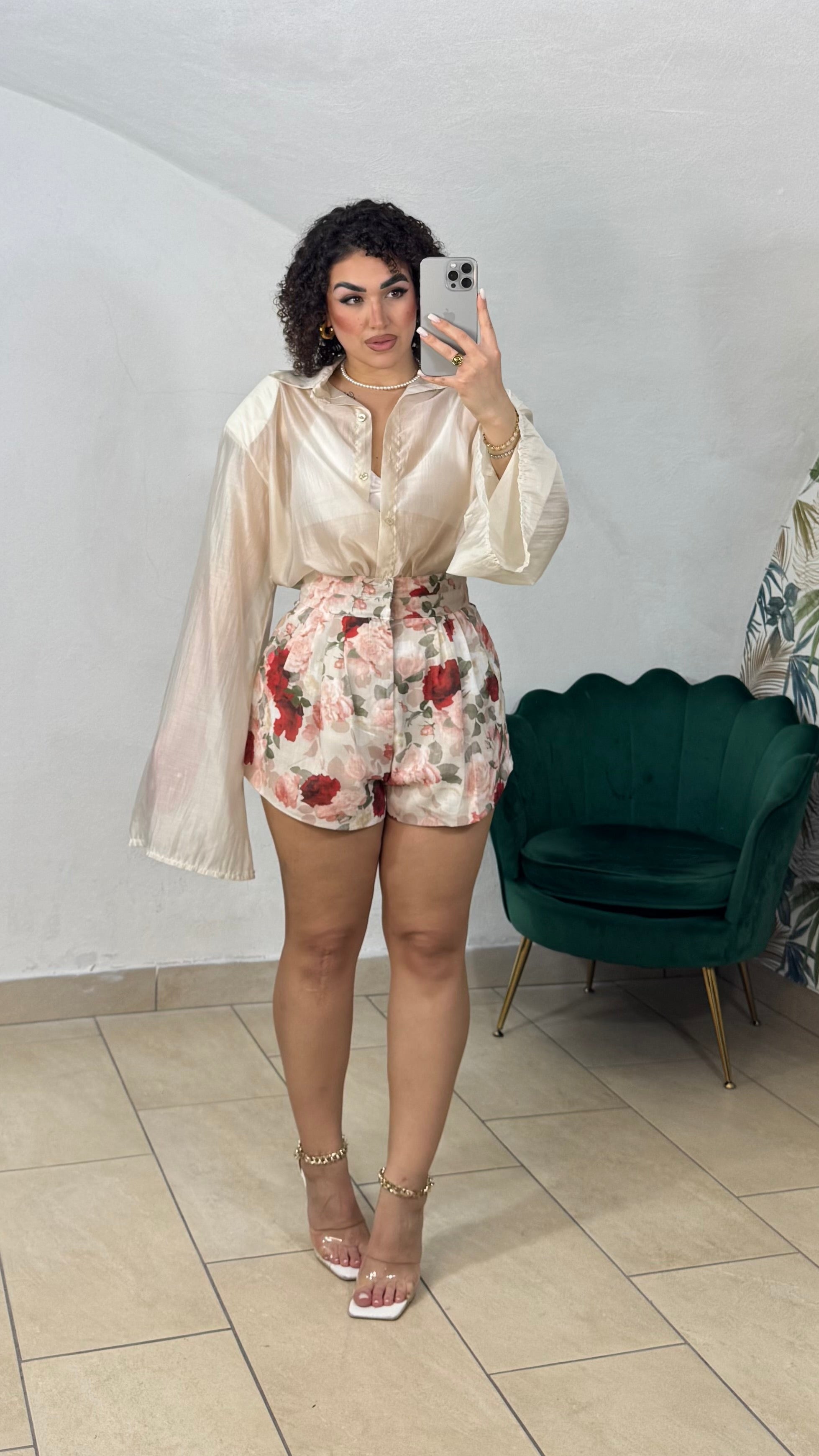 Camicia Velata Manica Ampia