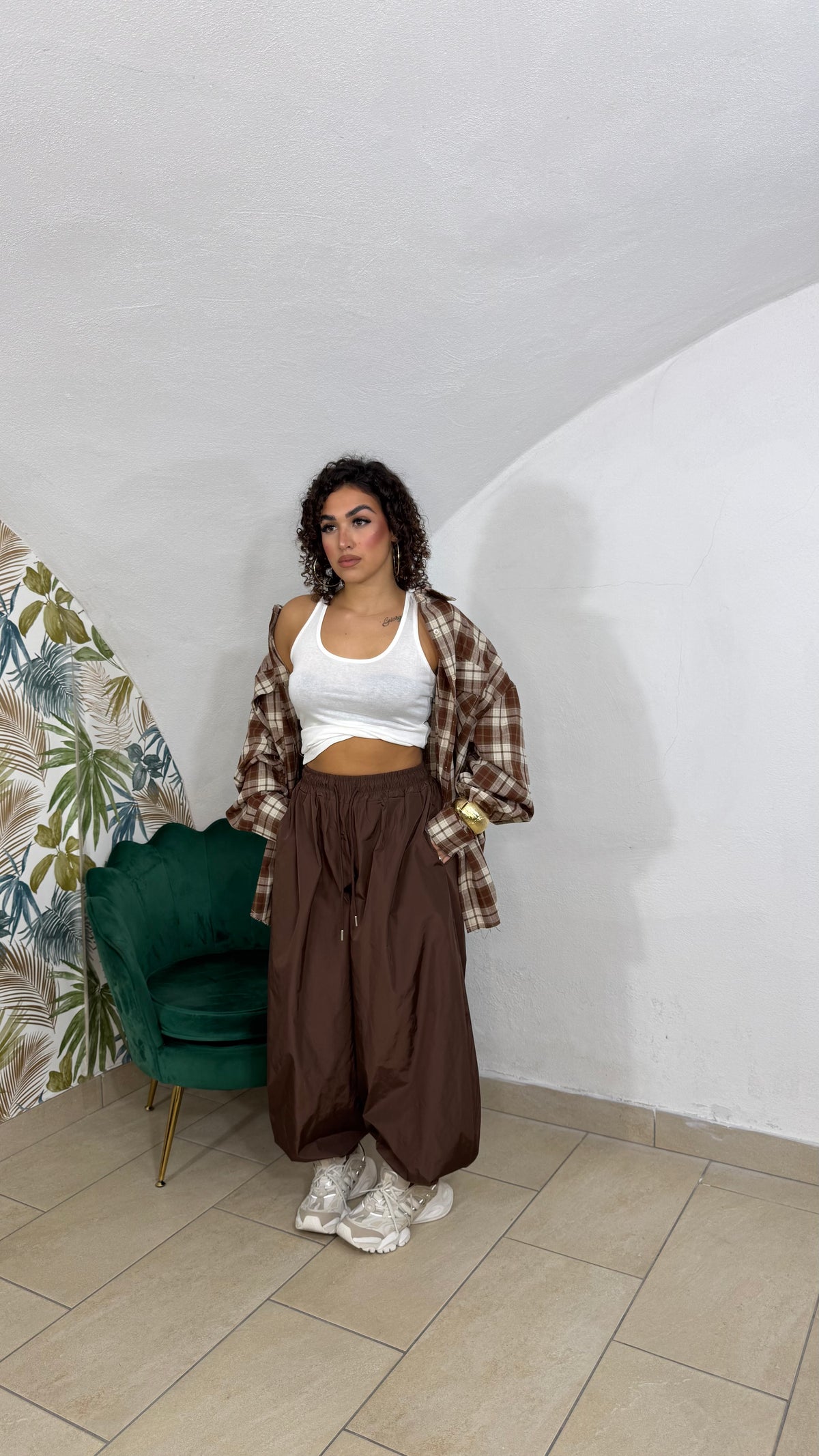 Camicia JustWest Camel