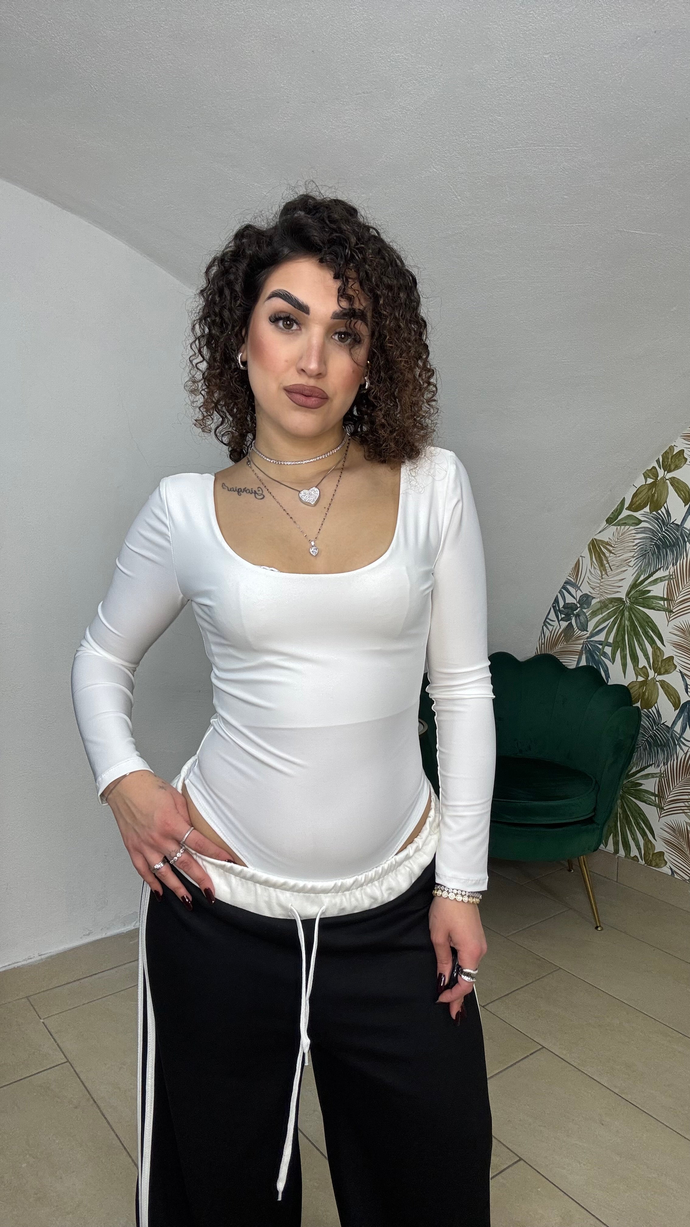 Body in lycra scollo tondo