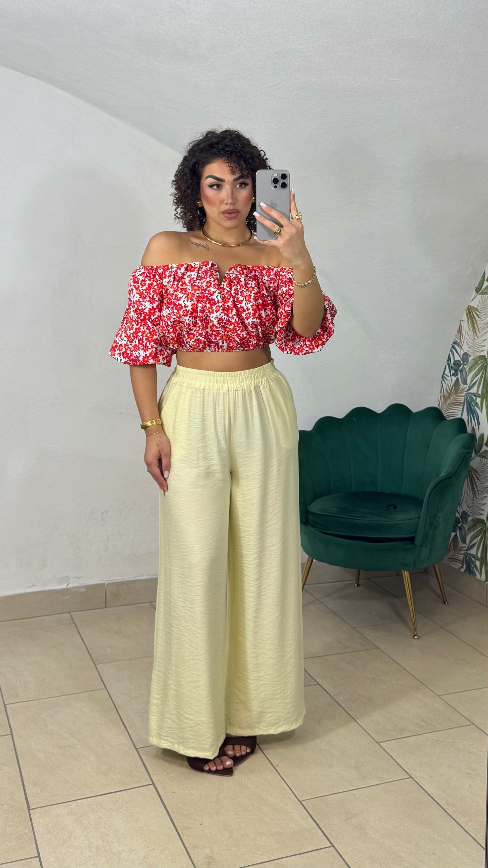 Panta In Lino con Molla
