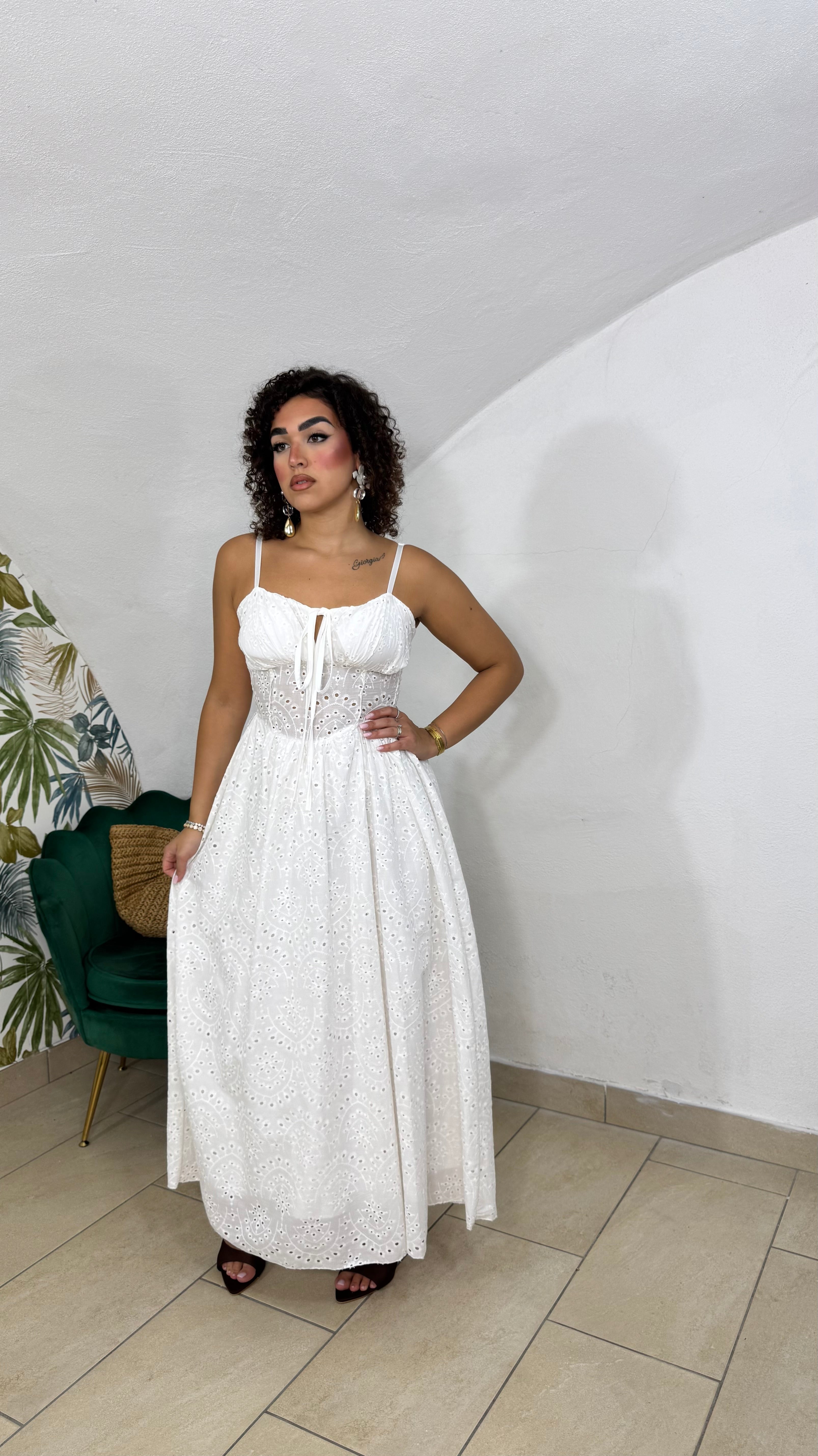 Dress in Pizzo Sangallo