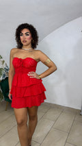 Mini Dress in Pizzo Sangallo