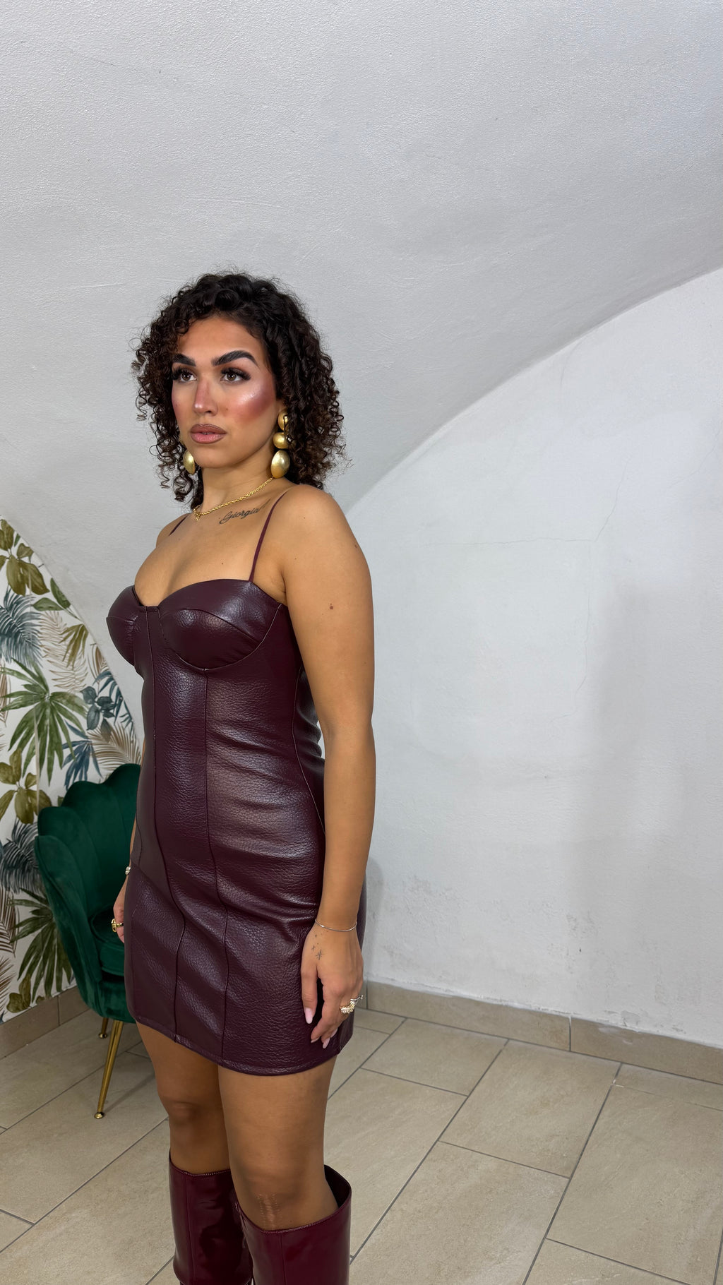 Mini Dress in Pelle