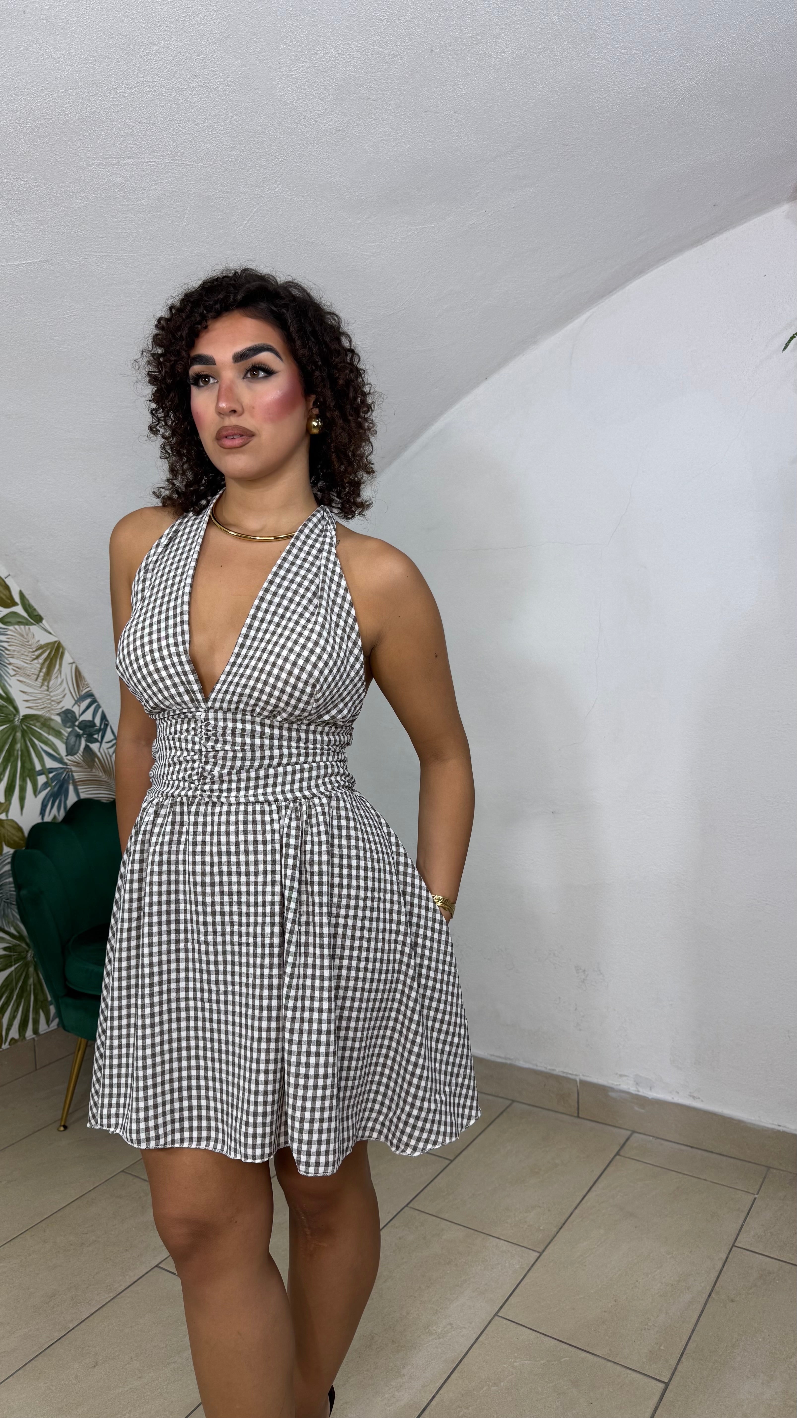 Mini Dress fantasia quadretti