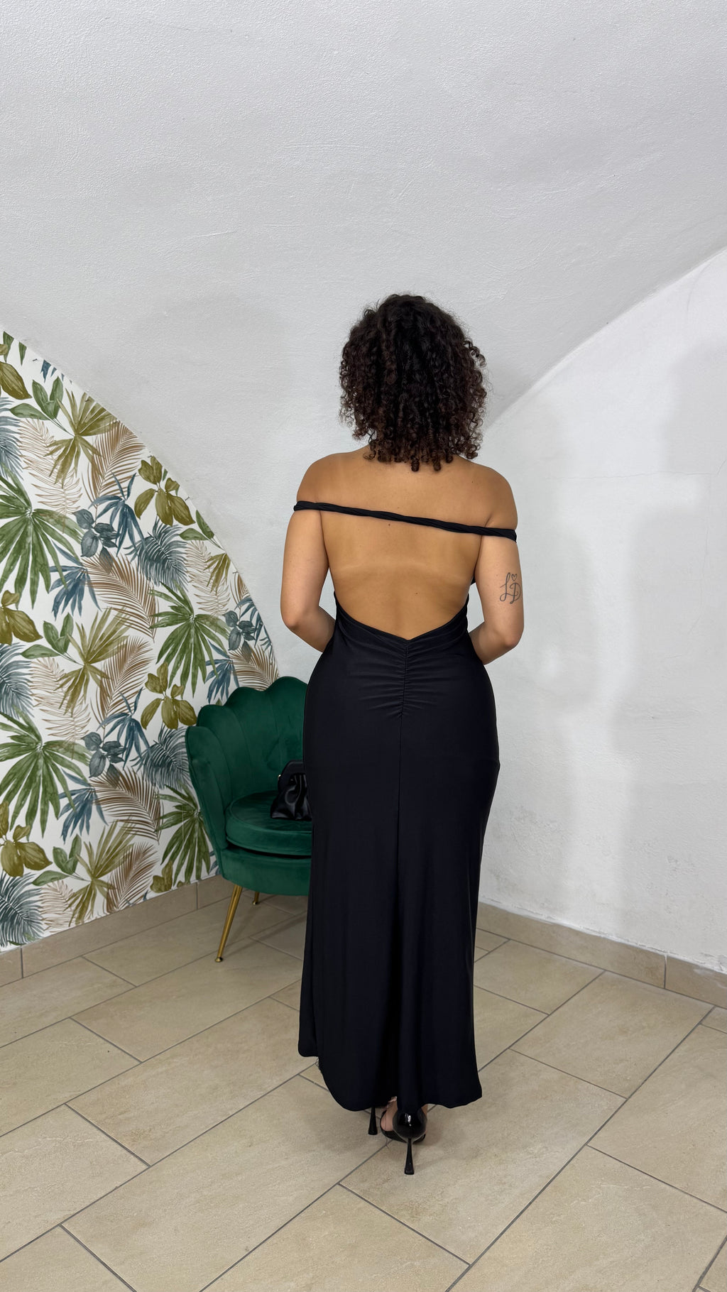 Dress in Lycra scollo sul retro