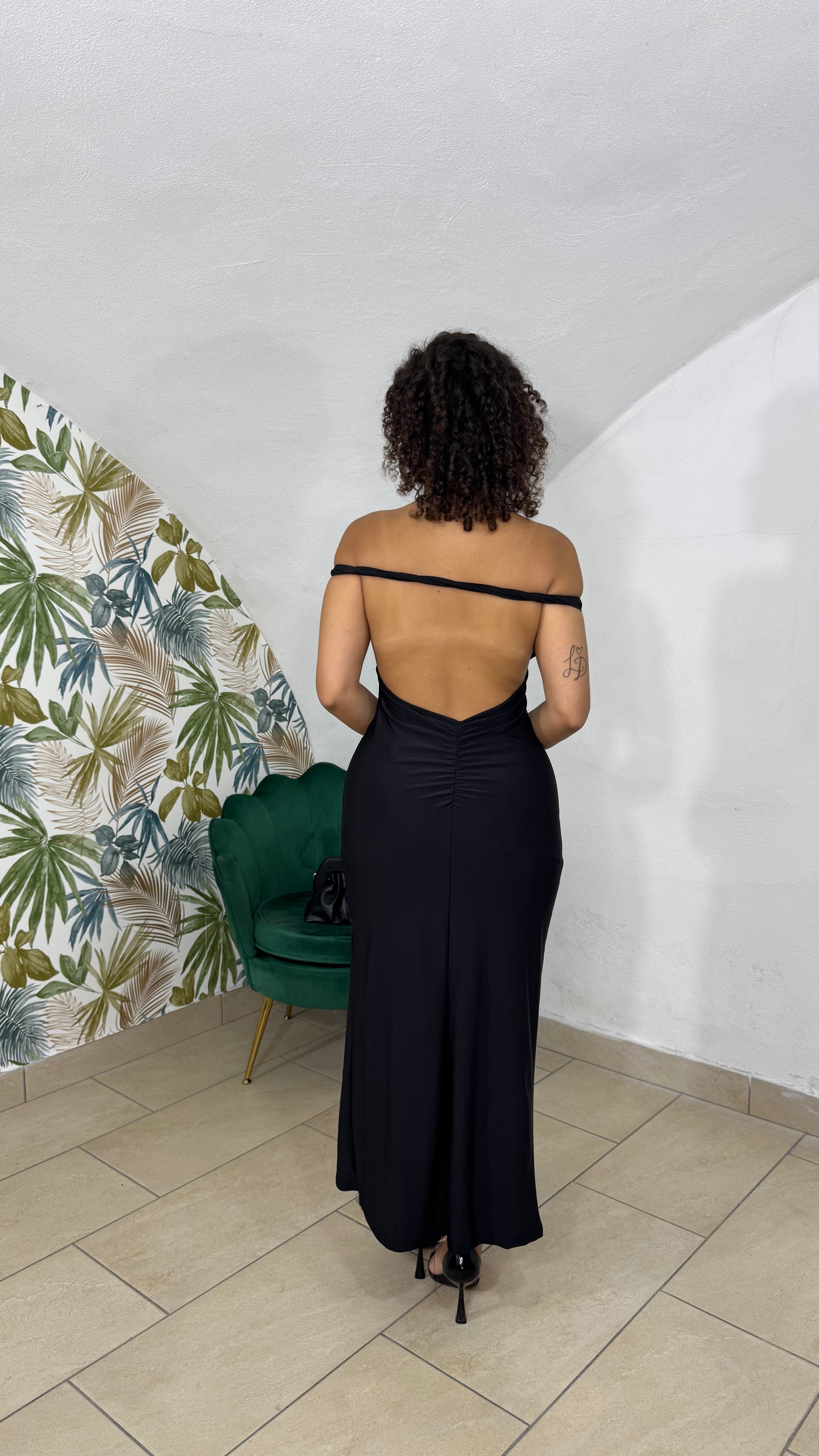 Dress in Lycra scollo sul retro