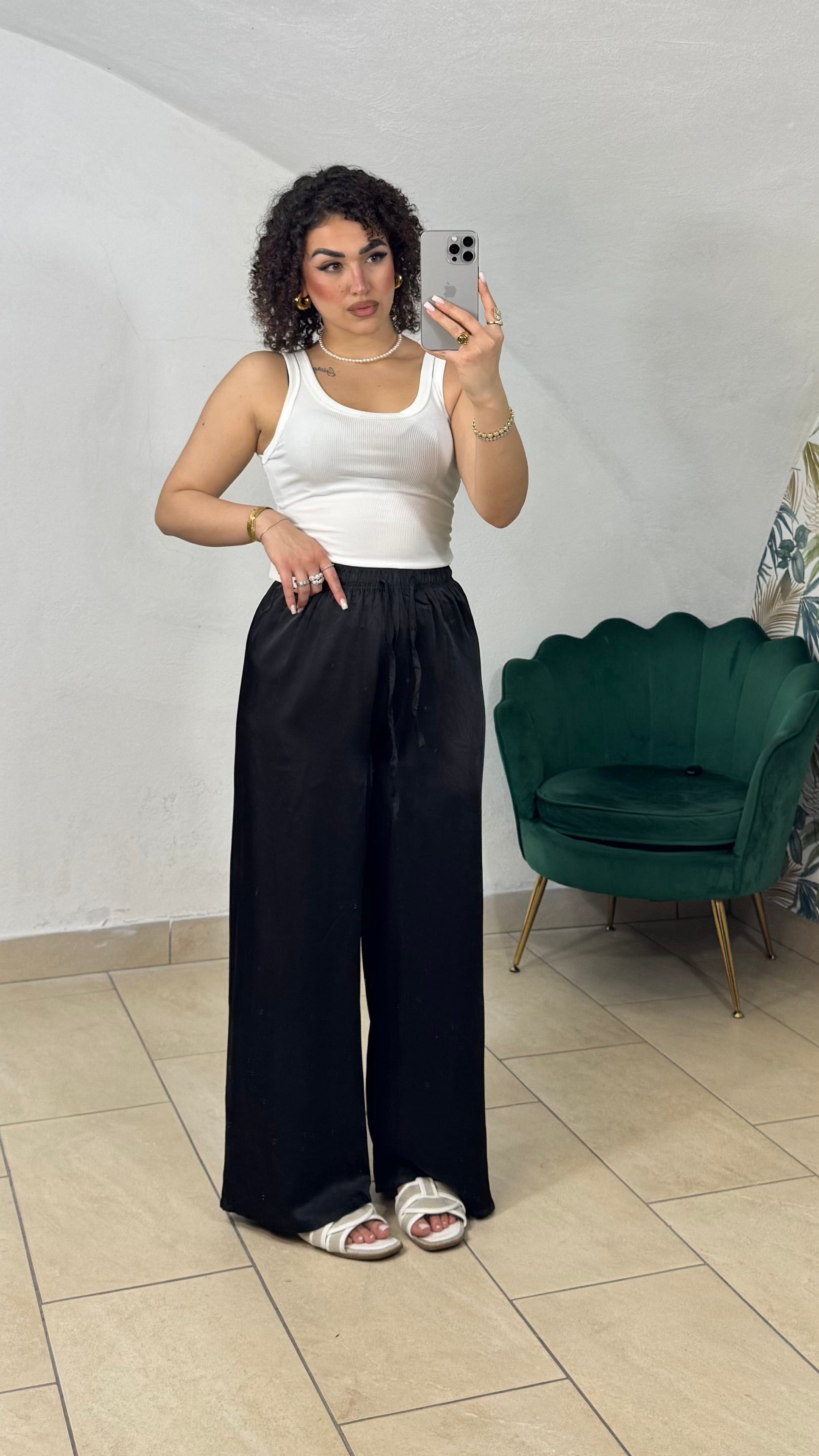 Pantaloni Jolly in seta