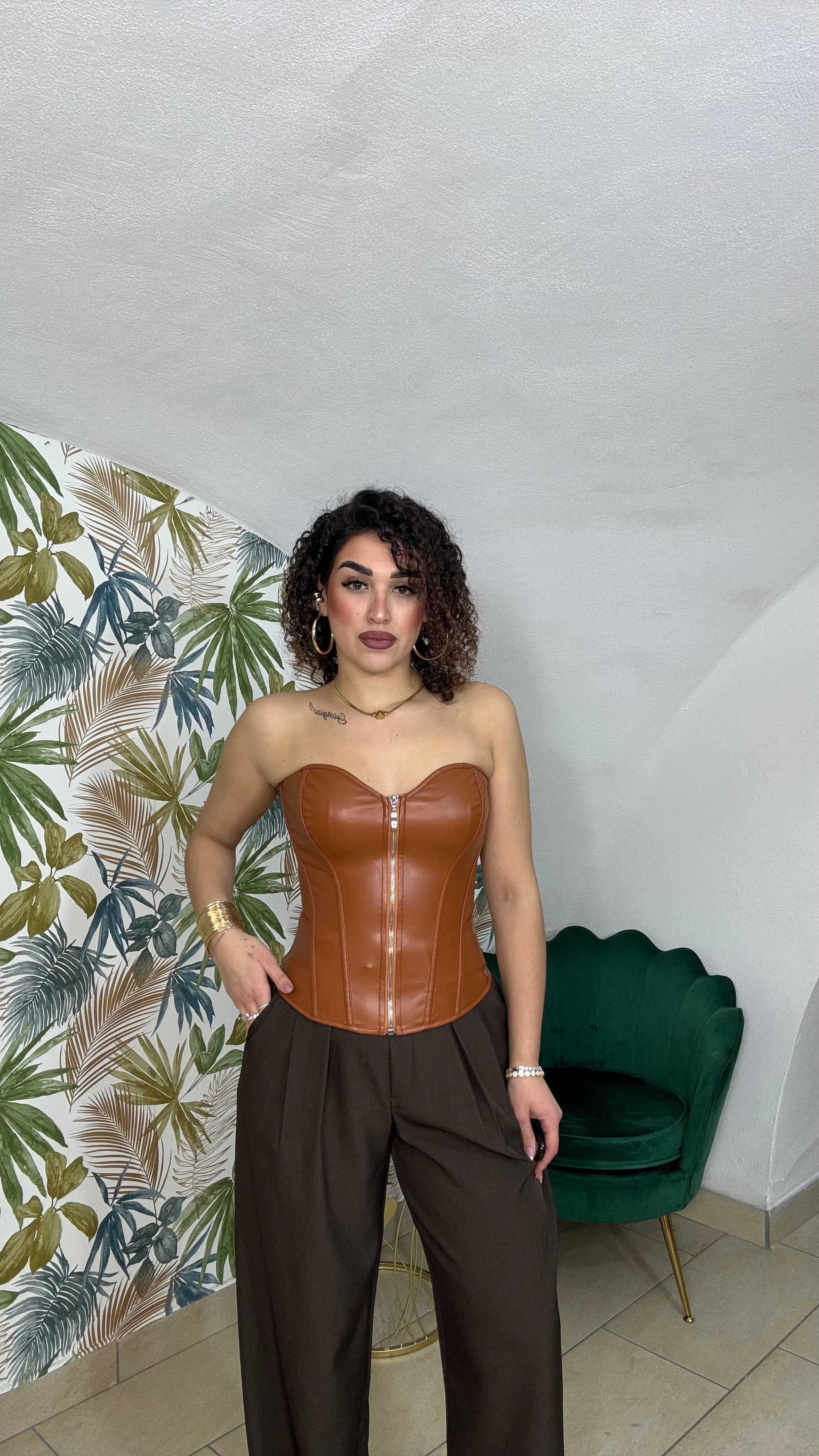Corsetto In Pelle