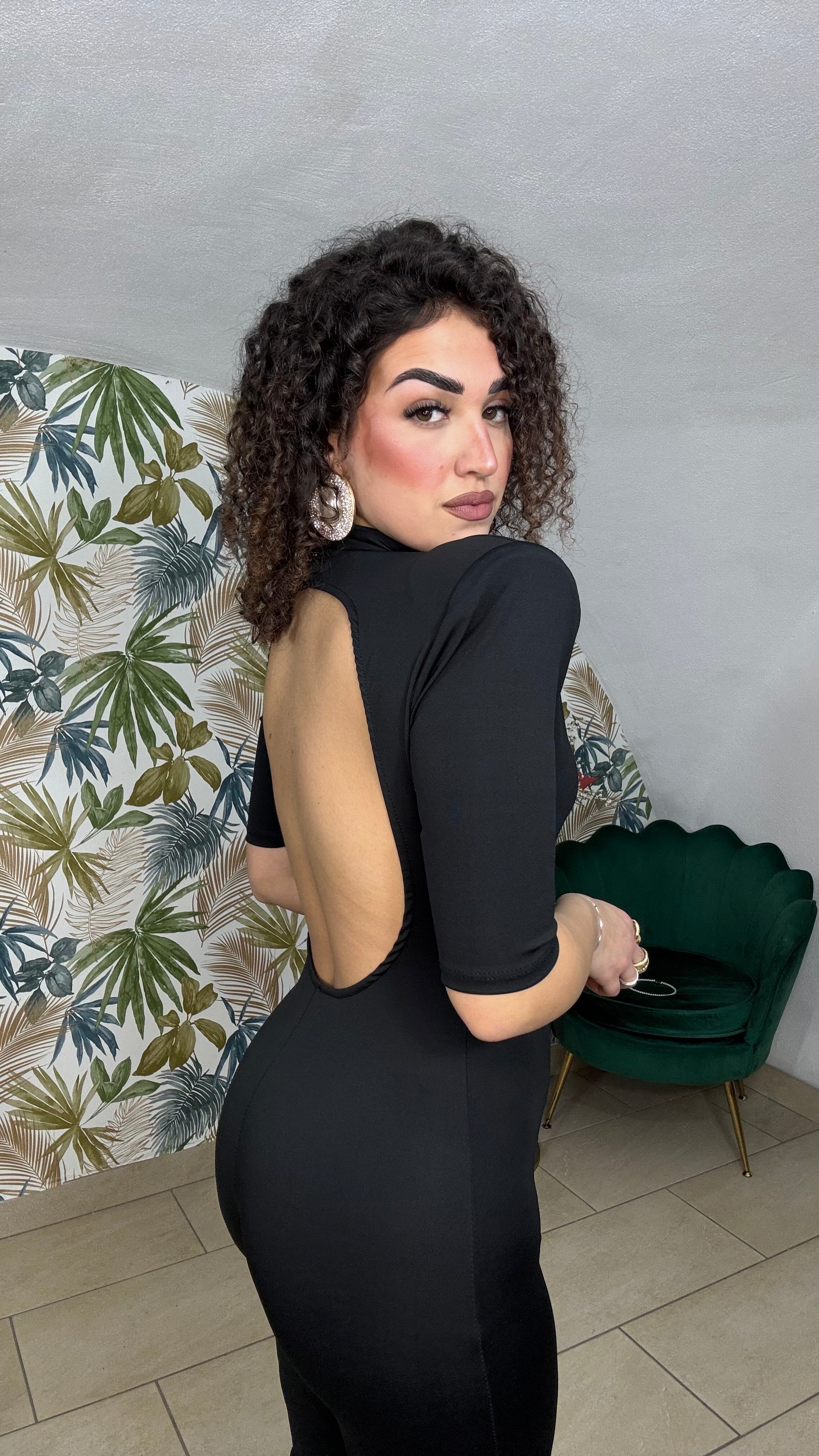 Jumpsuit con Spalla Preformata