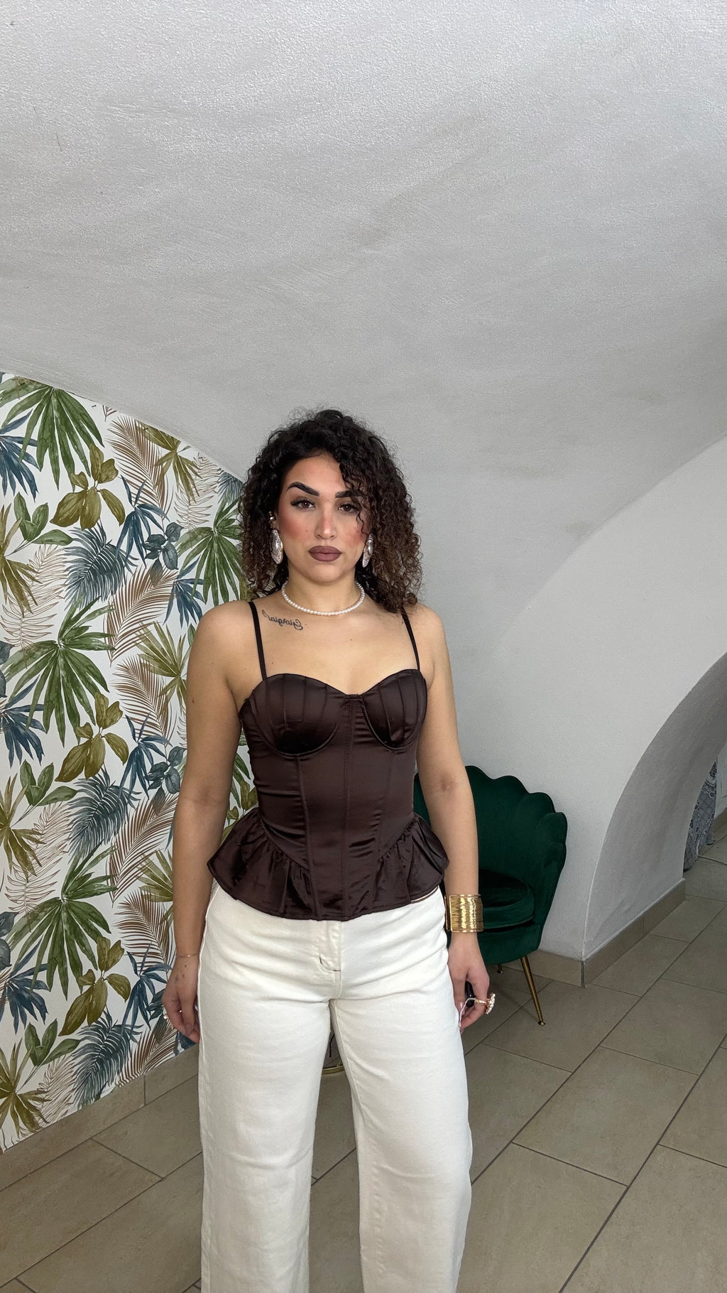 Corsetto Marrone con Rouge