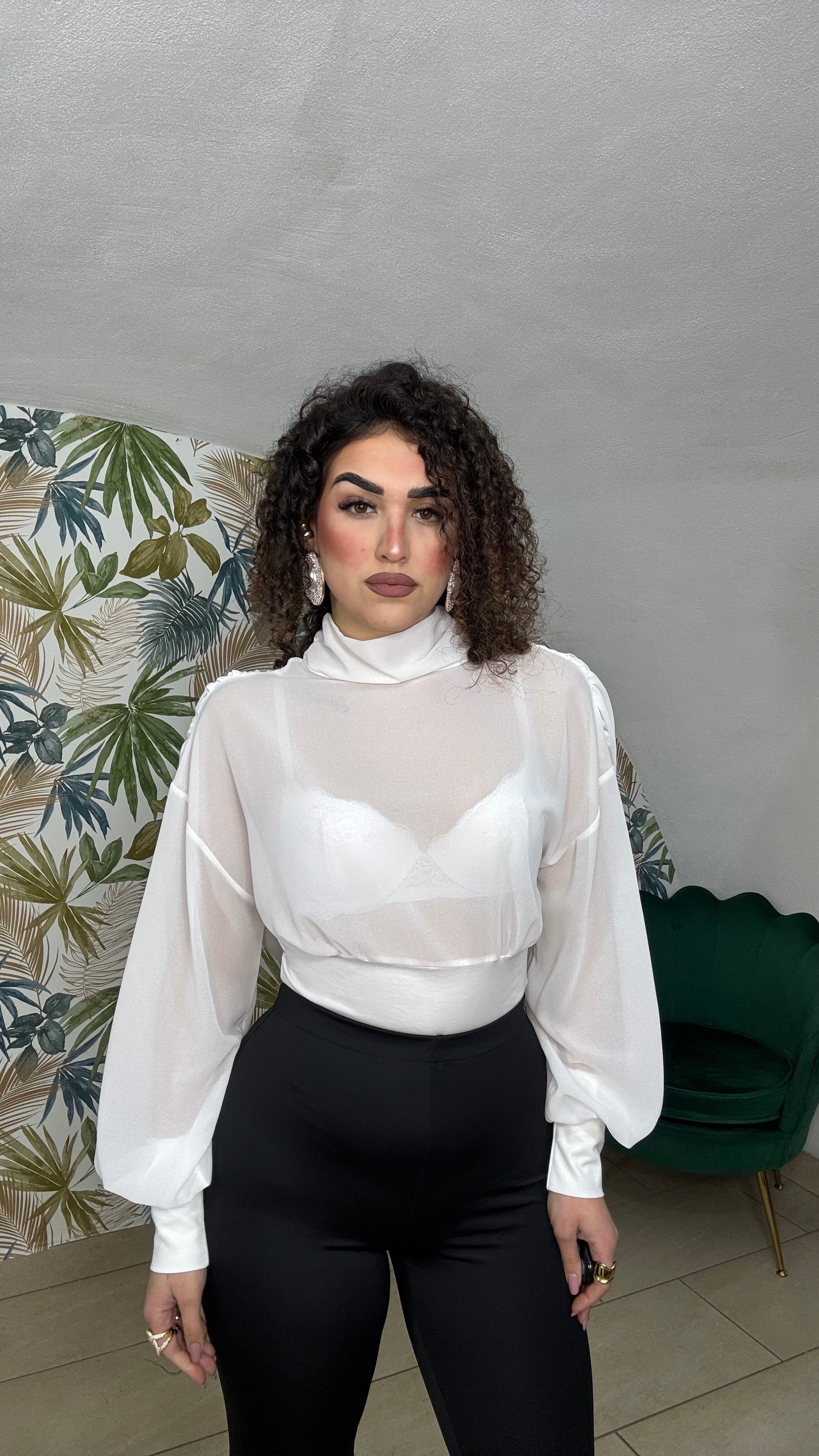 Body Velato con Schiena Scoperta